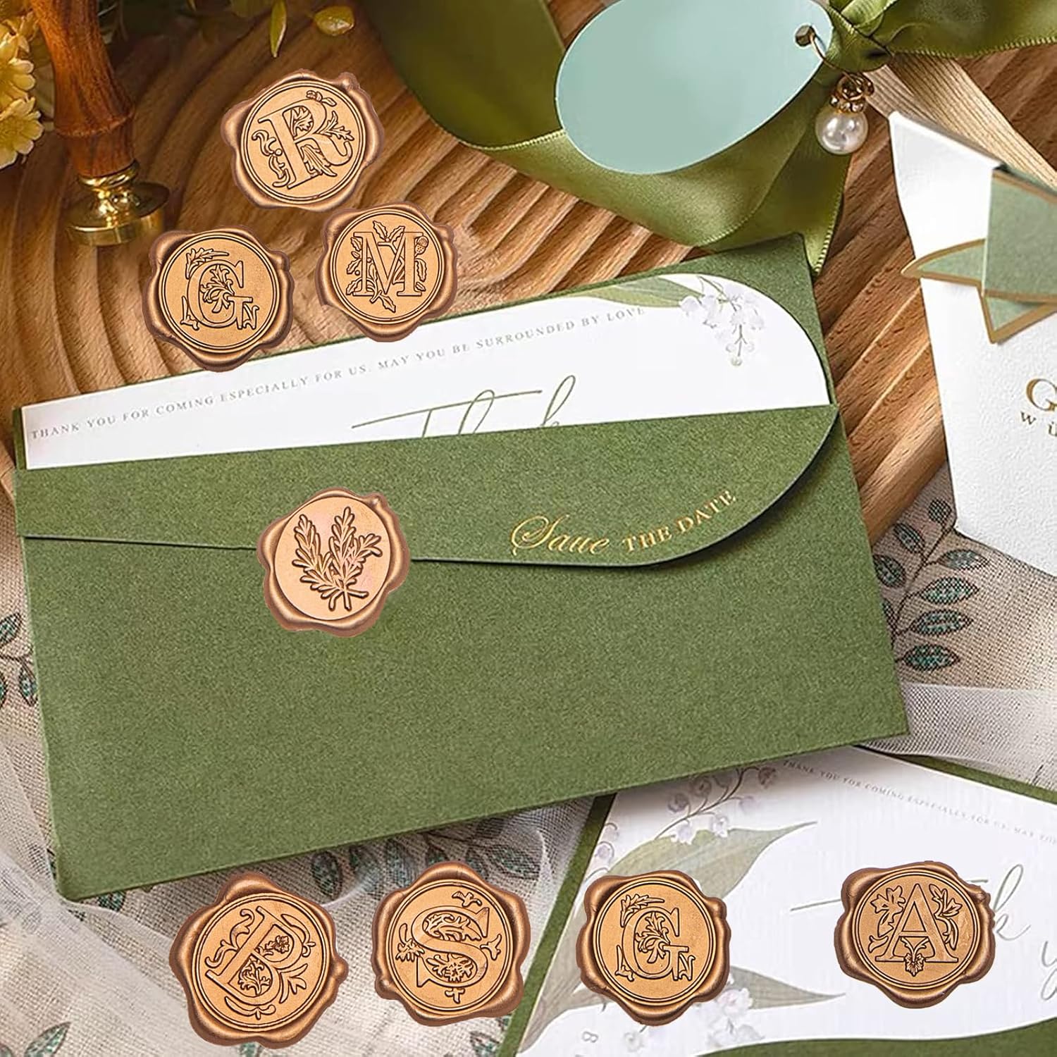 Adhesivos de sellado de cera, autoadhesivos, para sello de cera de letras, invitaciones de boda, decoración de embalaje, ideas de regalo de Navidad