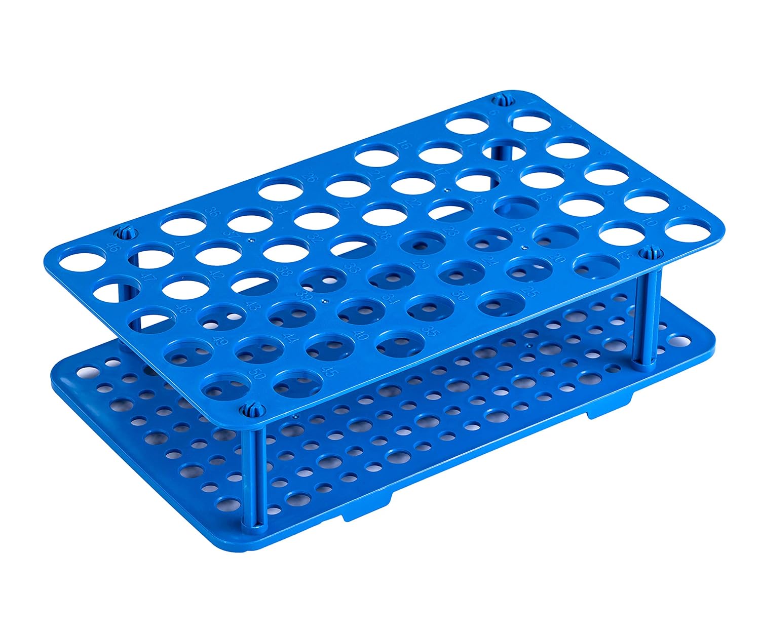 J&K Scientific – Soporte para tubo centrífuga de 0.5fl oz, 50 pocillos (paquete de 2)