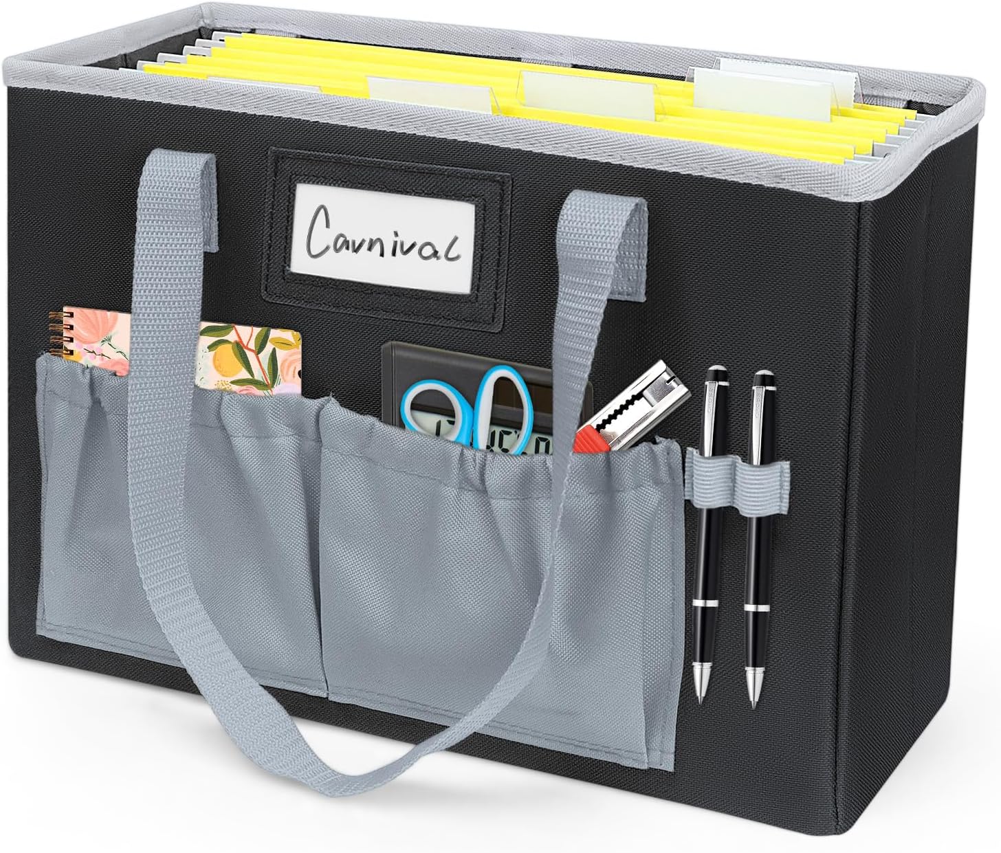 Caja organizadora de archivos de escritorio, caja de archivos plegable para colgar, organizador de almacenamiento de documentos de oficina en casa