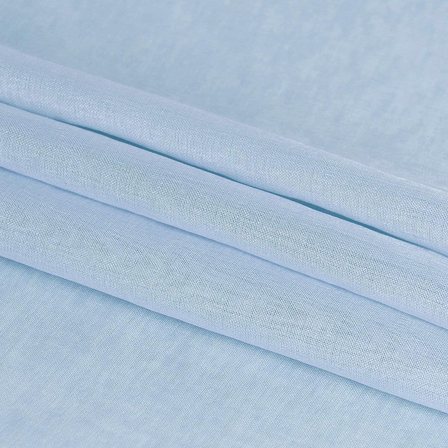 DWCN Cortinas traslúcidas de gasa semitransparentes con bolsillo para barra de cortina para dormitorio y sala de estar, 42 x 84 pulgadas de largo,