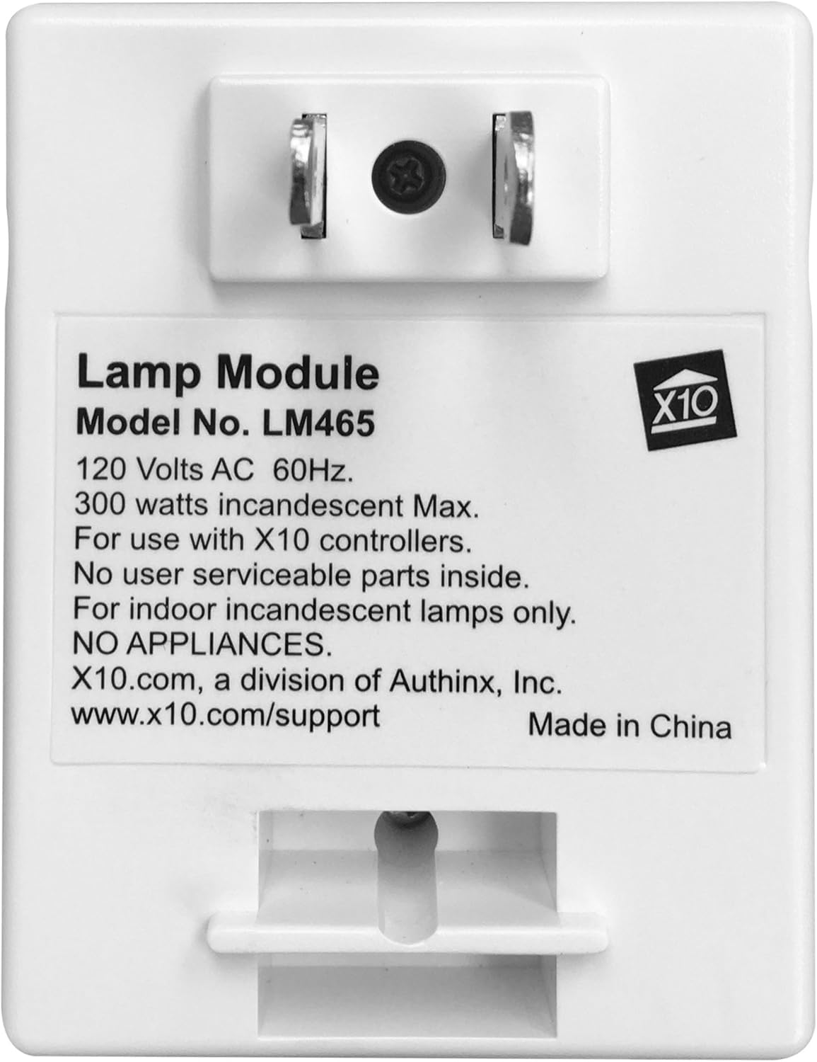 X10 Módulo de control de lámpara LM465