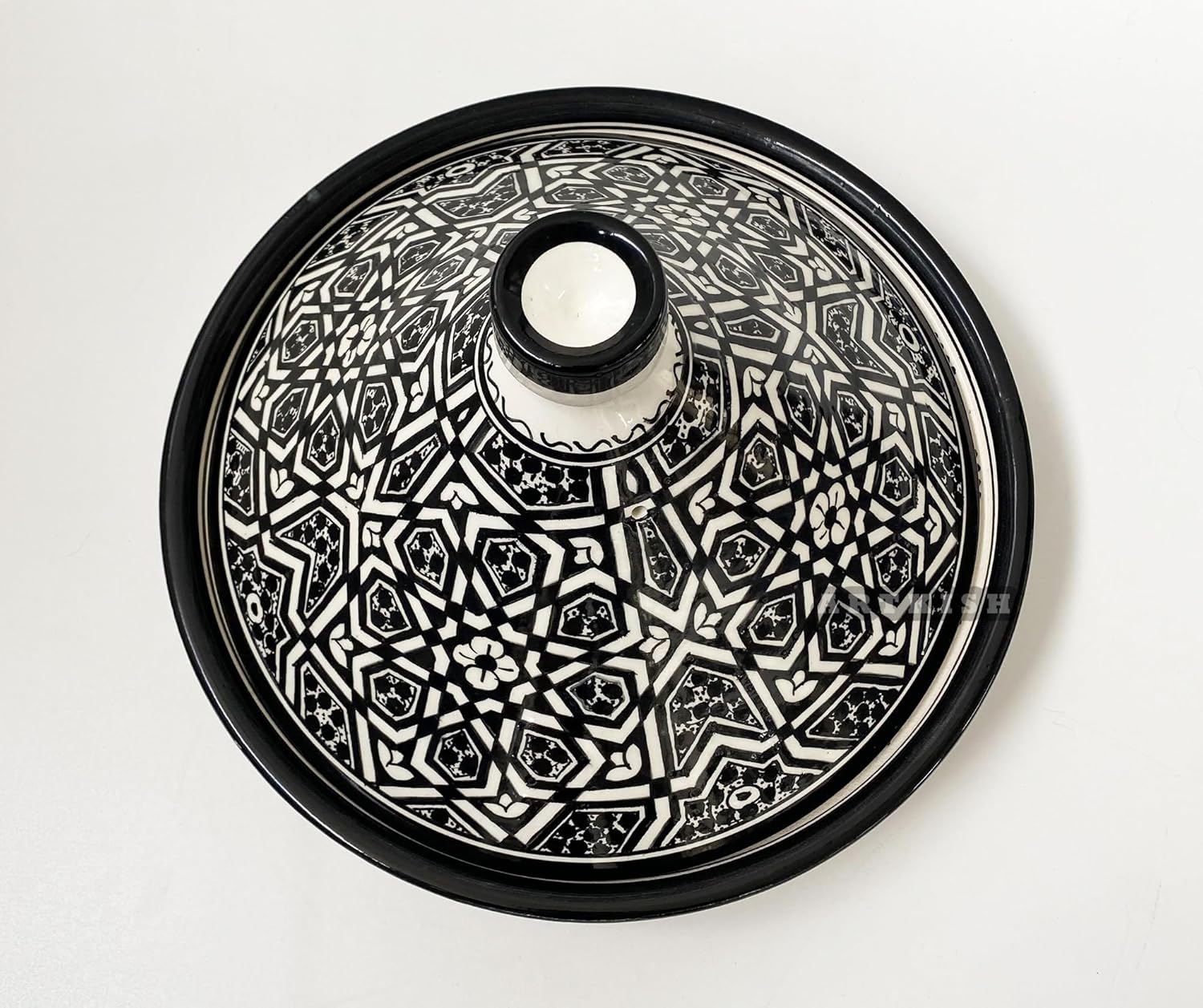 Handmade Moroccan Ceramic Tagine Cooking Pot – Artisan Hand Painted Clay Cookware – Large Tajin for Serving and Cooking  Pottery Dishware Perfect