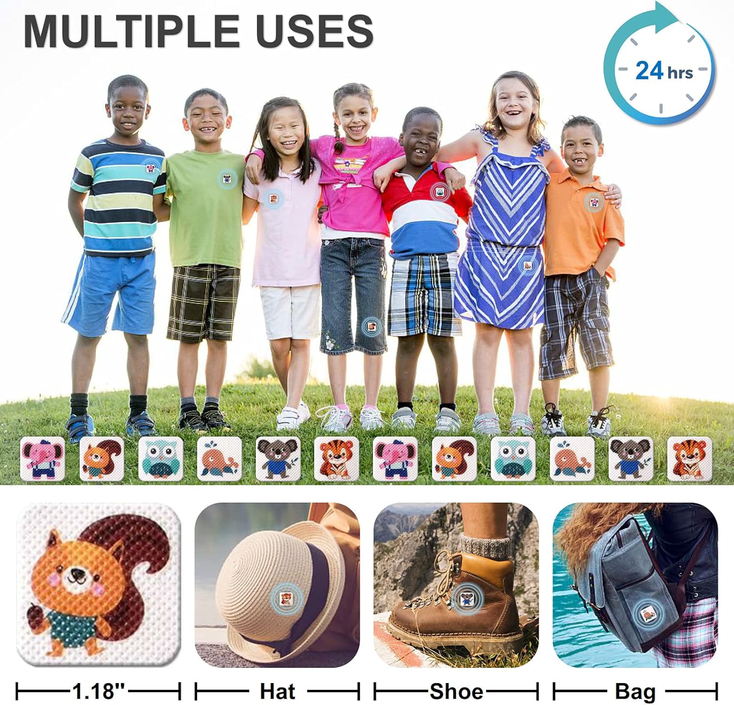 Paquete de 20 pulseras repelentes de mosquitos, bandas repelentes de mosquitos envueltas individualmente para niños y adultos, pulseras repelentes