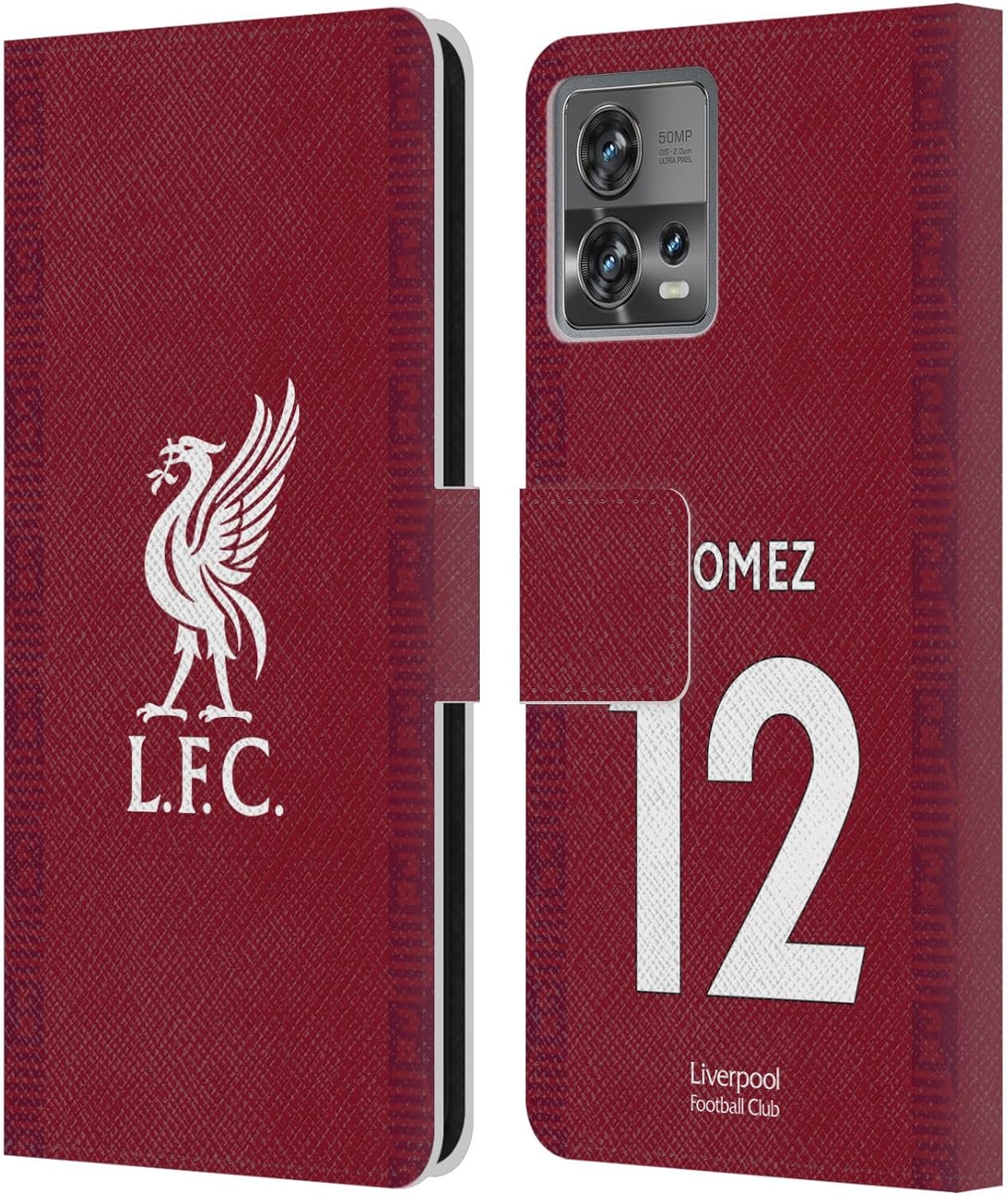 Head Case Designs Officially Licensed Liverpool Football Club Joe Gomez 202223 Players Home Kit Leather Book Wallet Case Cover Compatible with