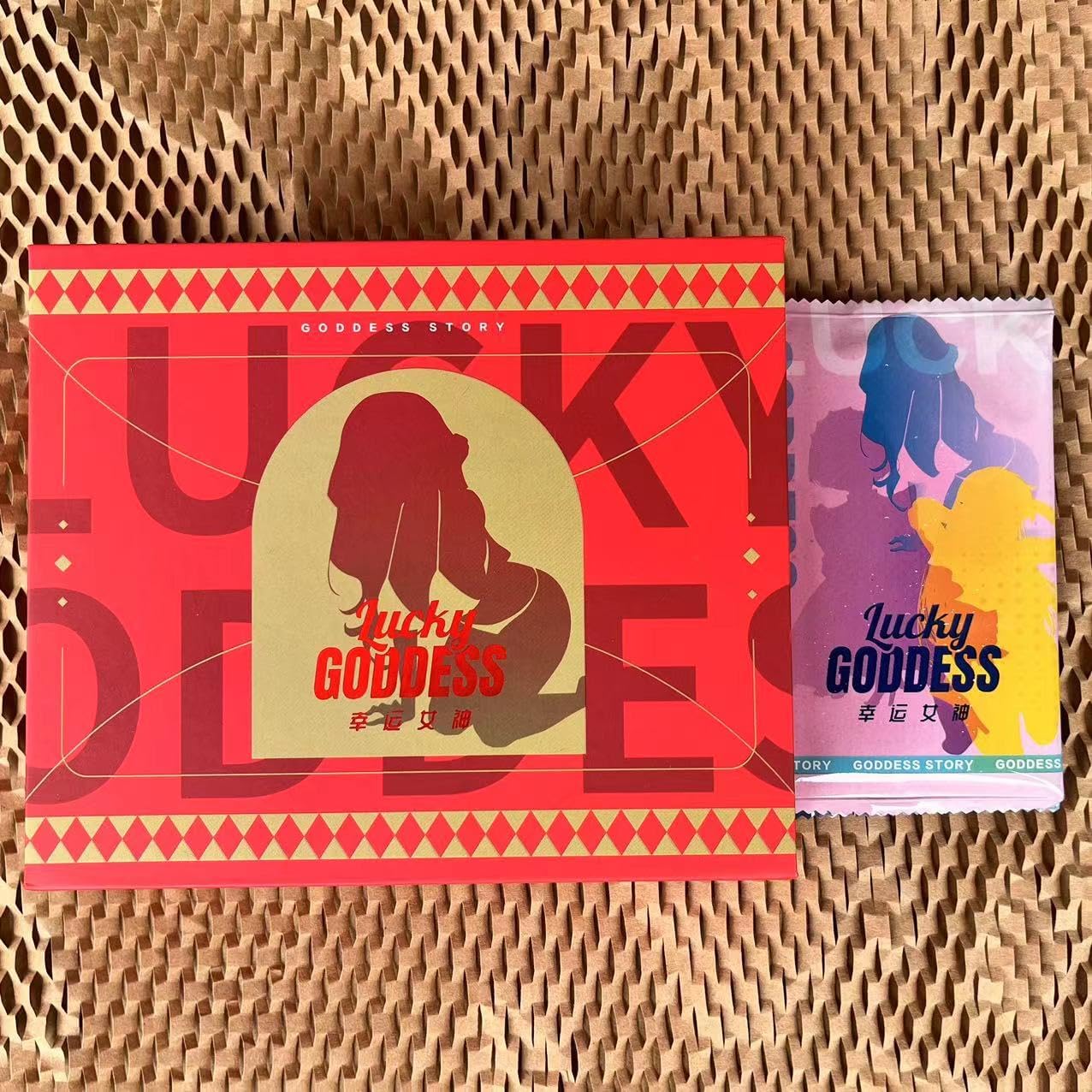 Goddess – Caja de refuerzo de 30 piezas de historia, juego de cartas coleccionables de anime para niñas, serie de alta gama (Lucky Goddess)