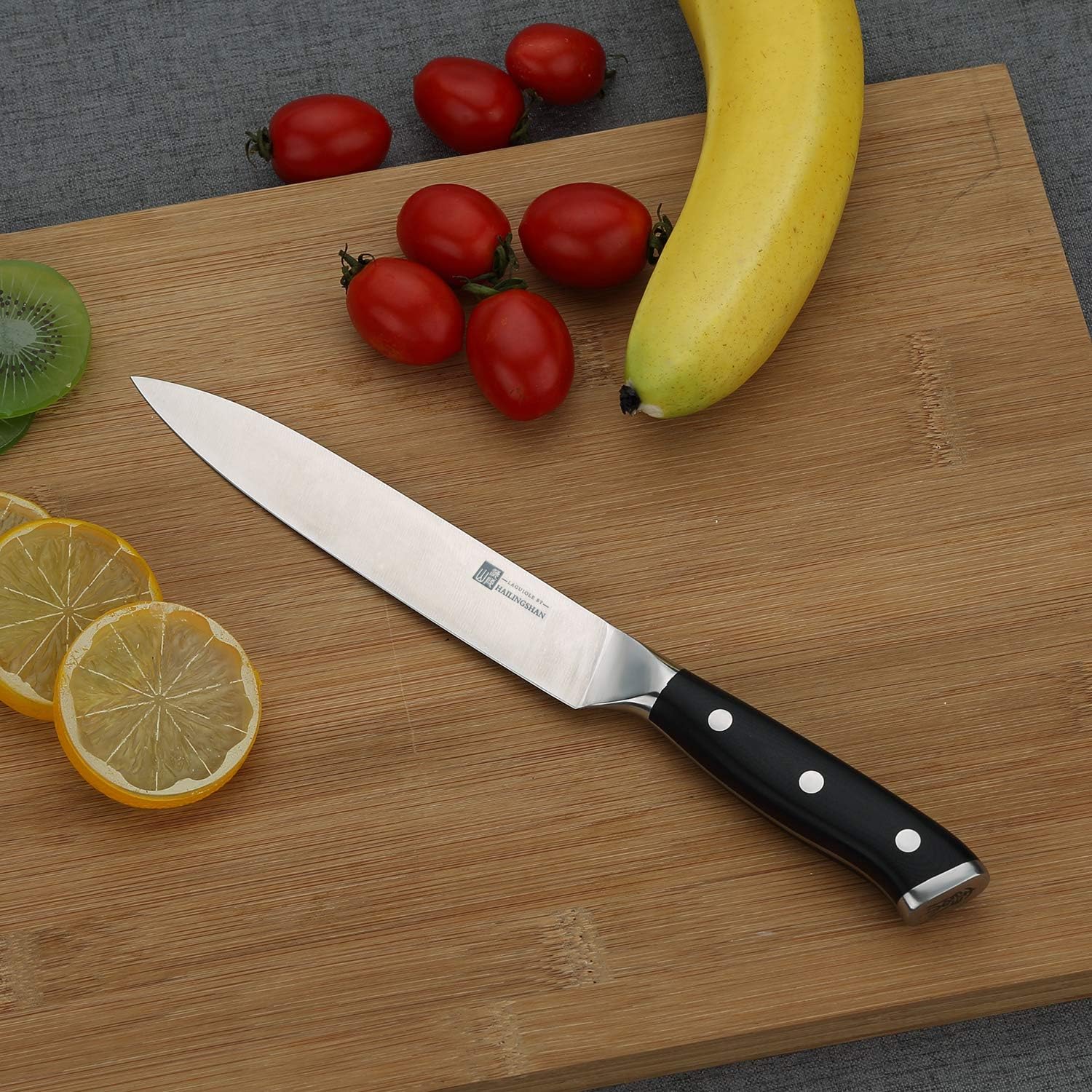 Qin Dynasty Series Cuchillo universal Pro Kitchen Knife Cuchillo de chef de 6 pulgadas, cuchillo de chef de acero inoxidable alemán de alto carbono,