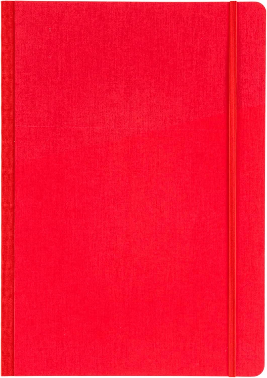 Fabriano Ecoqua Plus Cuaderno encuadernado en tela, 8.3 x 11.7 pulgadas, A4, punteado, rojo