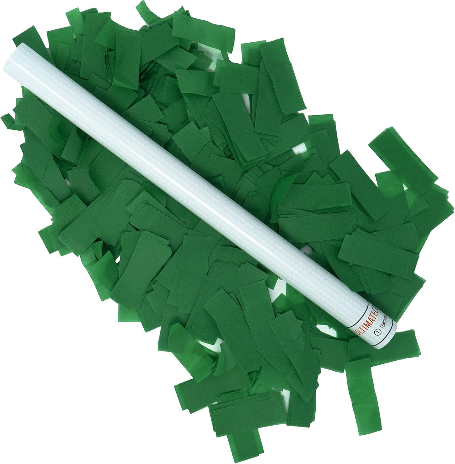 Ultimate Confetti Wand – Varita lanzadora de confeti de 14 pulgadas, verde oscuro, paquete de 8  ideal para fiestas, bodas y eventos. Opciones de
