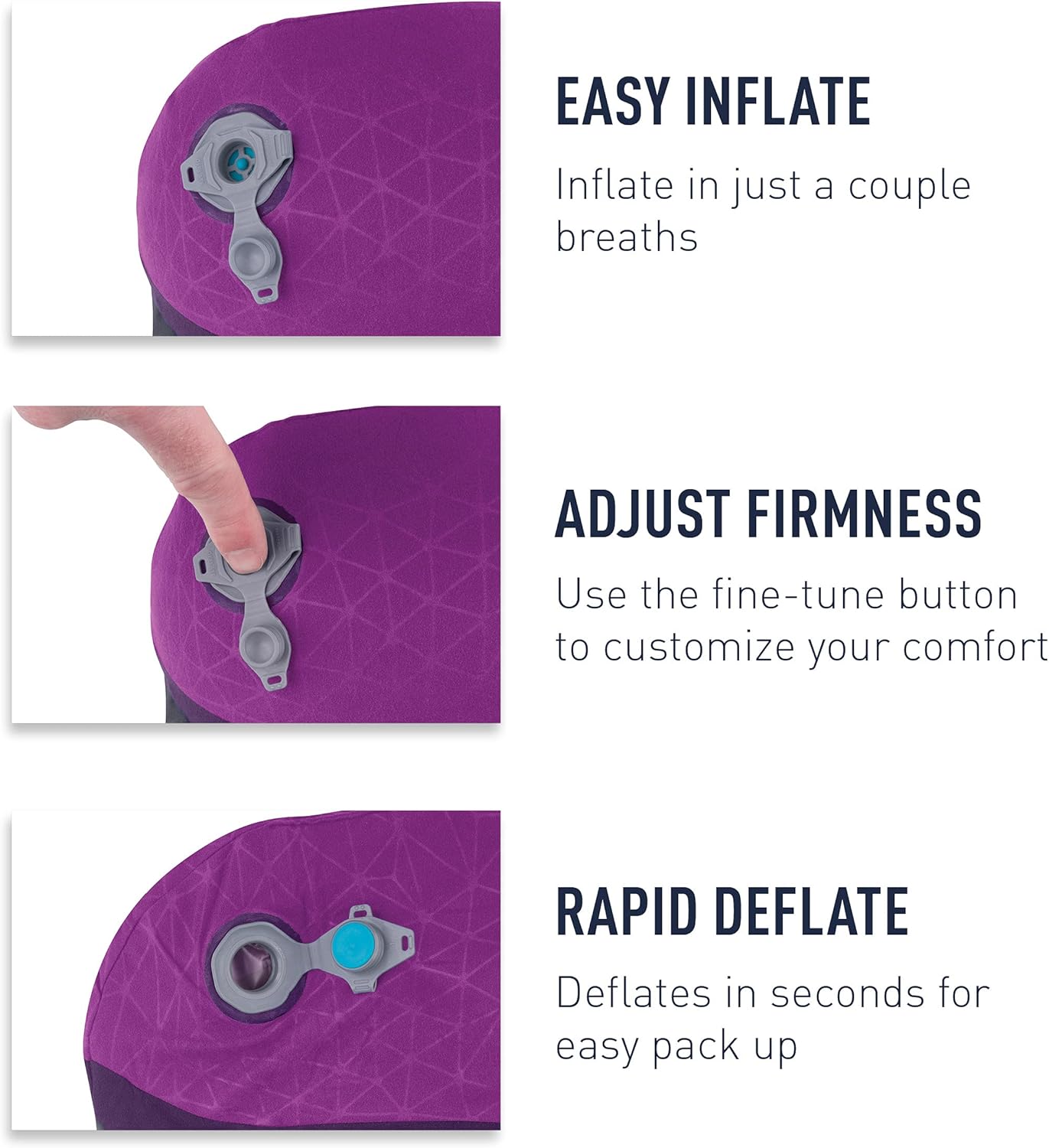 Sea to Summit Aeros Premium Traveller – Almohada inflable para el cuello, color lima