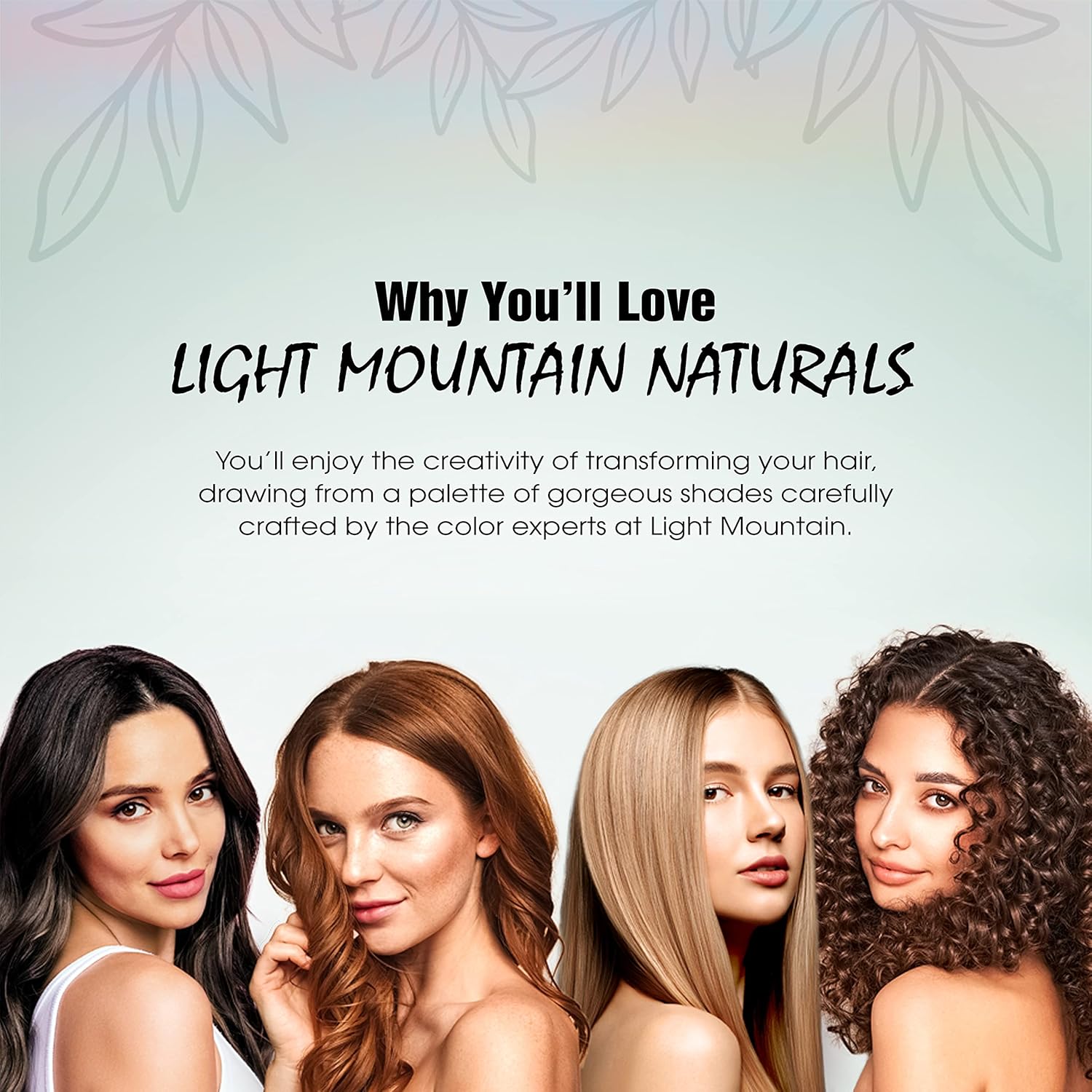 Light Mountain Tinte y acondicionador de cabello de henna – Tinte para el cabello borgoña para hombres y mujeres, polvo orgánico de hoja de henna y