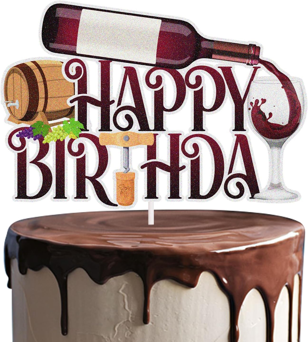 Decoración de pastel de cumpleaños para hombres y mujeres de edad a la perfección, decoración de pasteles de fiesta temática de 30, 40, 50 cumpleaños