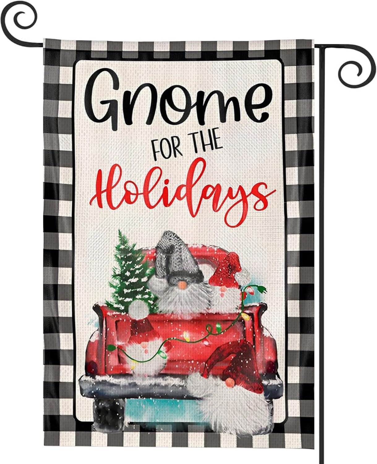 KatchOn, Gnome Christmas Garden Flags for Outside – 12×18 Inch, Double Sided  Christmas Yard Flag for Outside Christmas Decorations  Merry Christmas