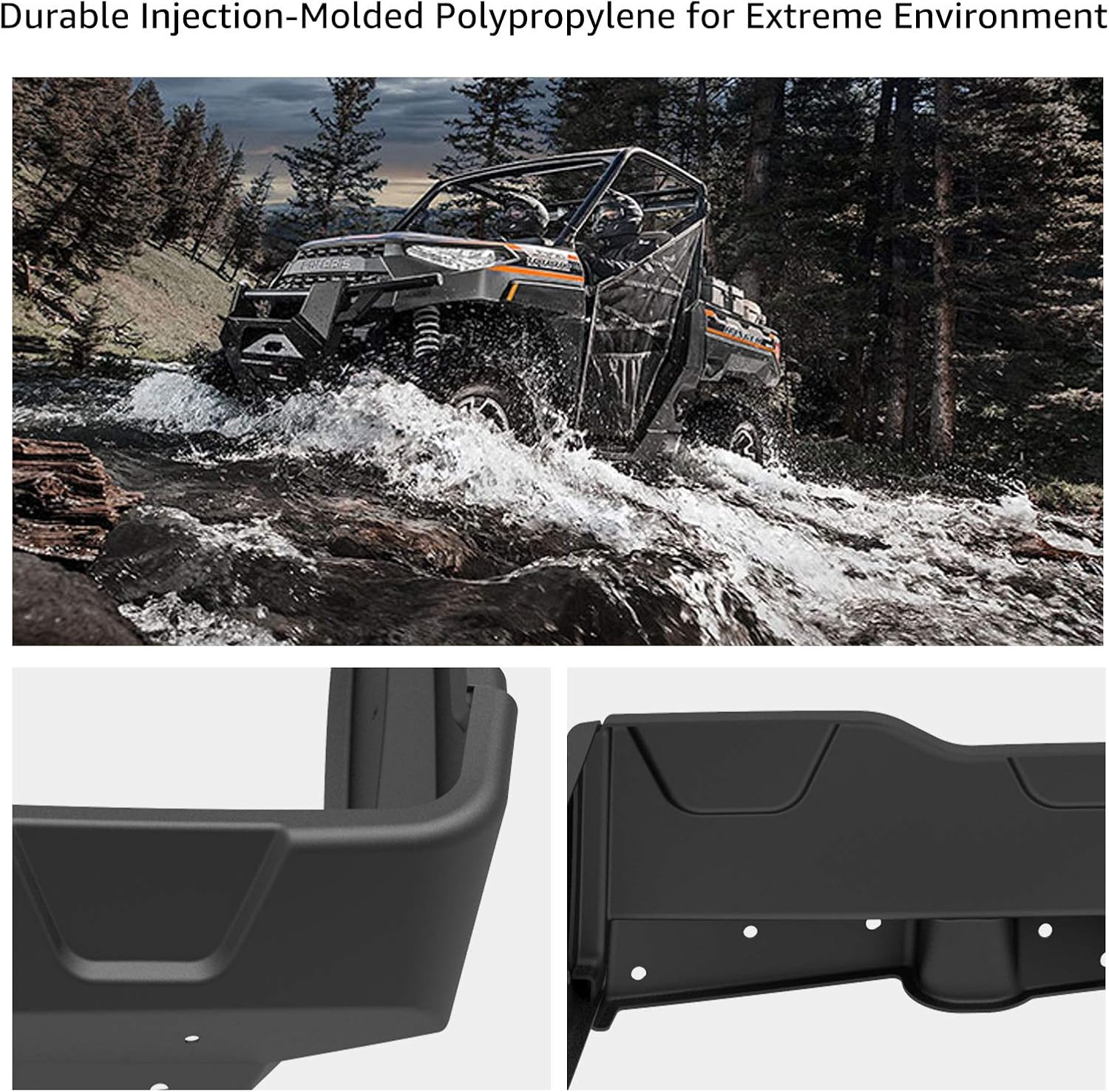 A & UTV PRO Guardabarros extendidos más anchos para Polaris Ranger XP 1000Northstar Edition 2018-2024, delanteros y traseros XXL resistentes, 8
