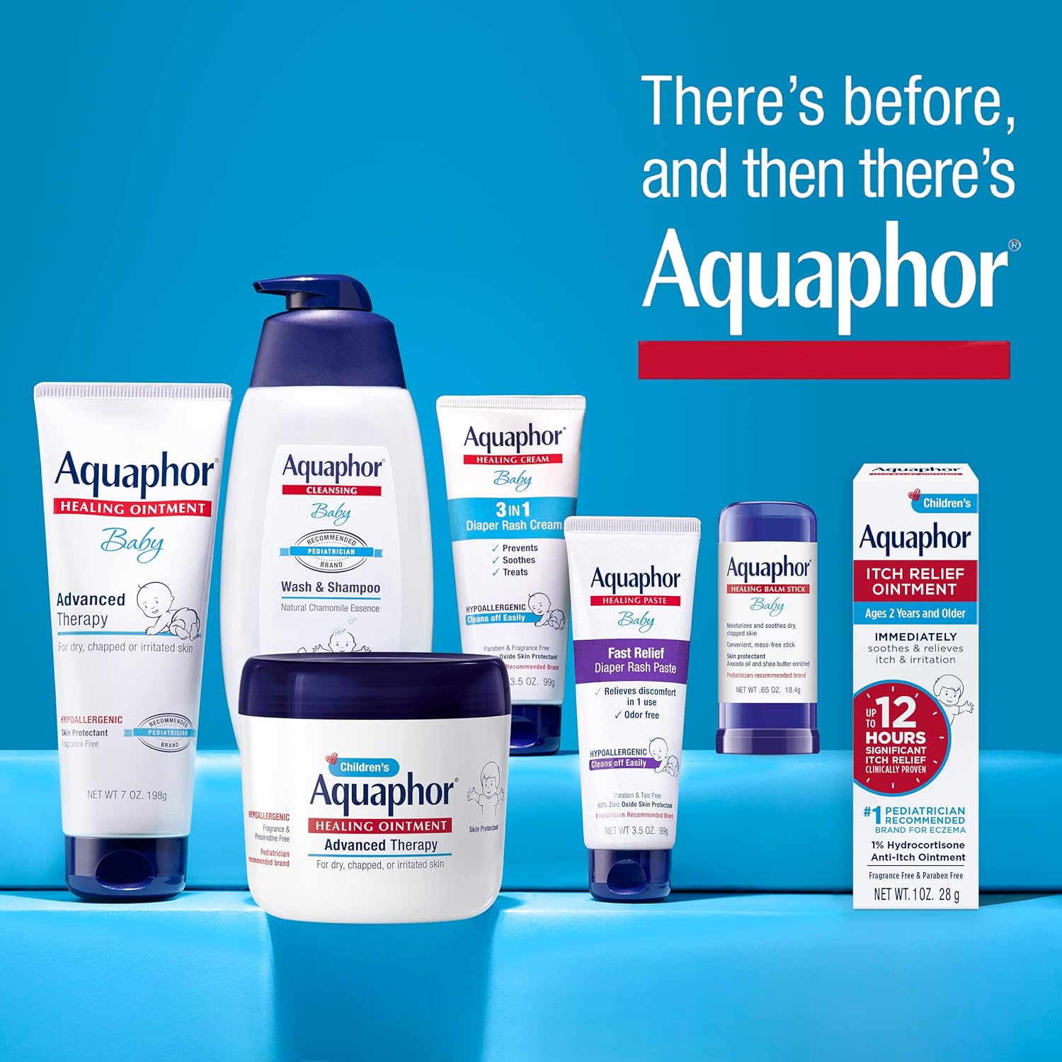 Aquaphor Ungüento curativo para niños, terapia avanzada protector de piel, hidratante corporal para piel seca, ungüento curativo multiusos para