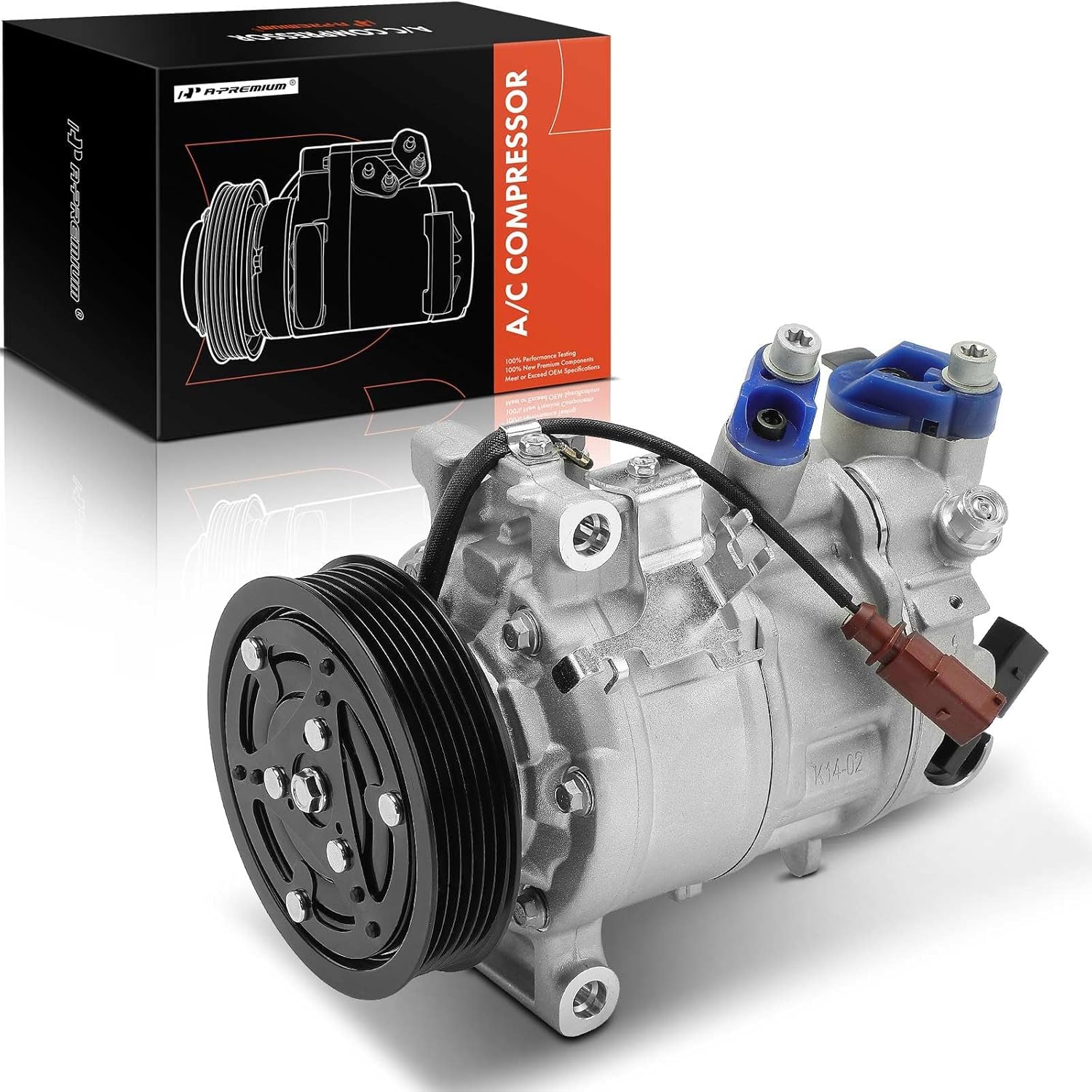 A-Premium Compresor de aire acondicionado con embrague compatible con Volkswagen Jetta 2019-2021, Golf 2018-2019, Tiguan 2018-2020, GTI 2019-2020,