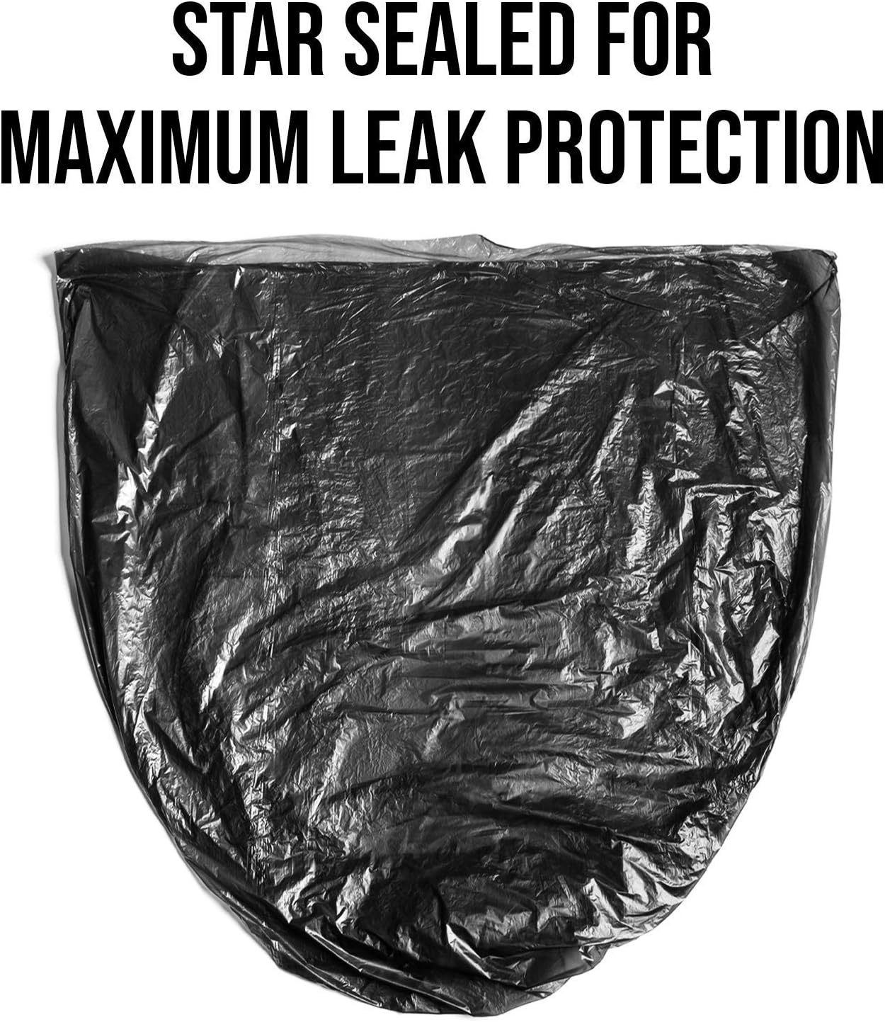 Aluf Plastics RL-3339XH – Bolsas de basura negras equivalentes a 1.5 milésimas de pulgada de grosor equivalentes a 1.5 milésimas de pulgada de