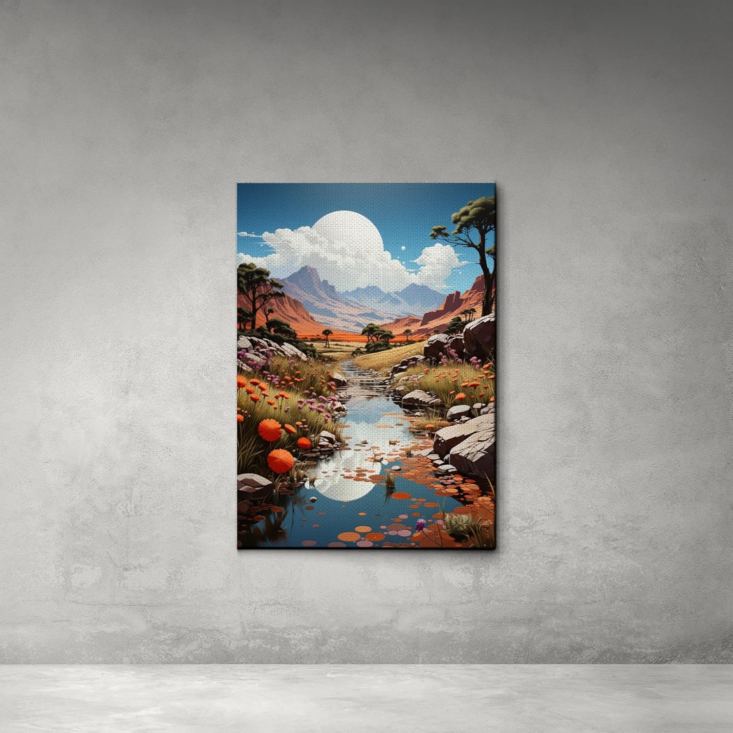 Red Mesa, Archival Print of Landscape Prints of Red Mountain in Mesa, Arizona, Wall Art, Art Print