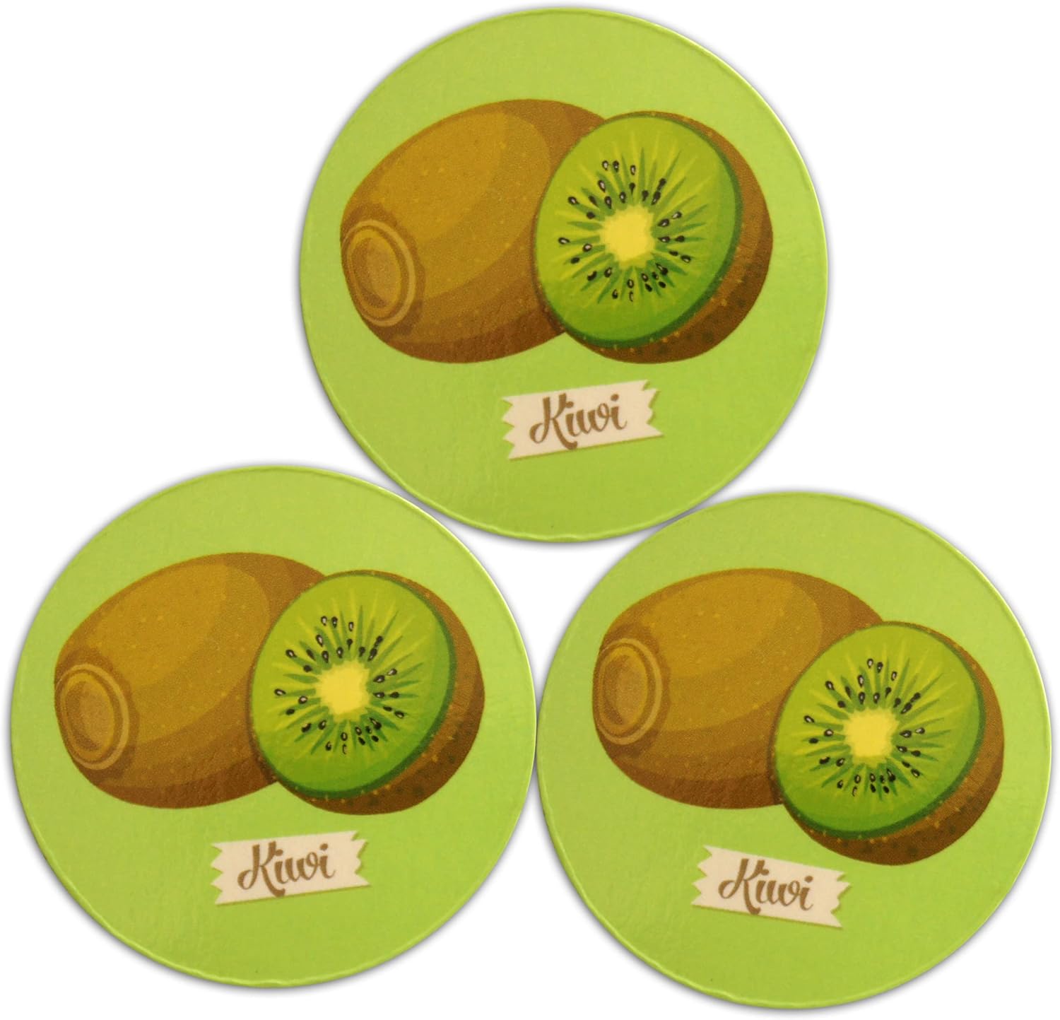 Novel Merk Kiwi – Imanes para frigorífico, diseño de kiwi y pancarta para nevera, regalos, decoración, recuerdos de fiesta y premios (paquete de 10)