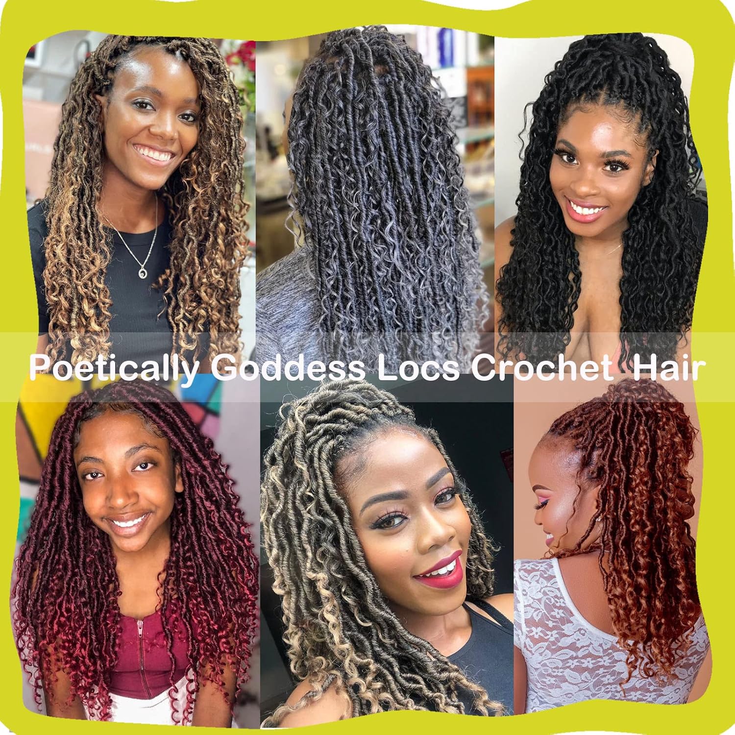 Rastas de ganchillo Goddess Locs de 18 pulgadas, cabello de ganchillo de río de río de cabello de ganchillo 8 paquetes de rastas bohemias hippie de