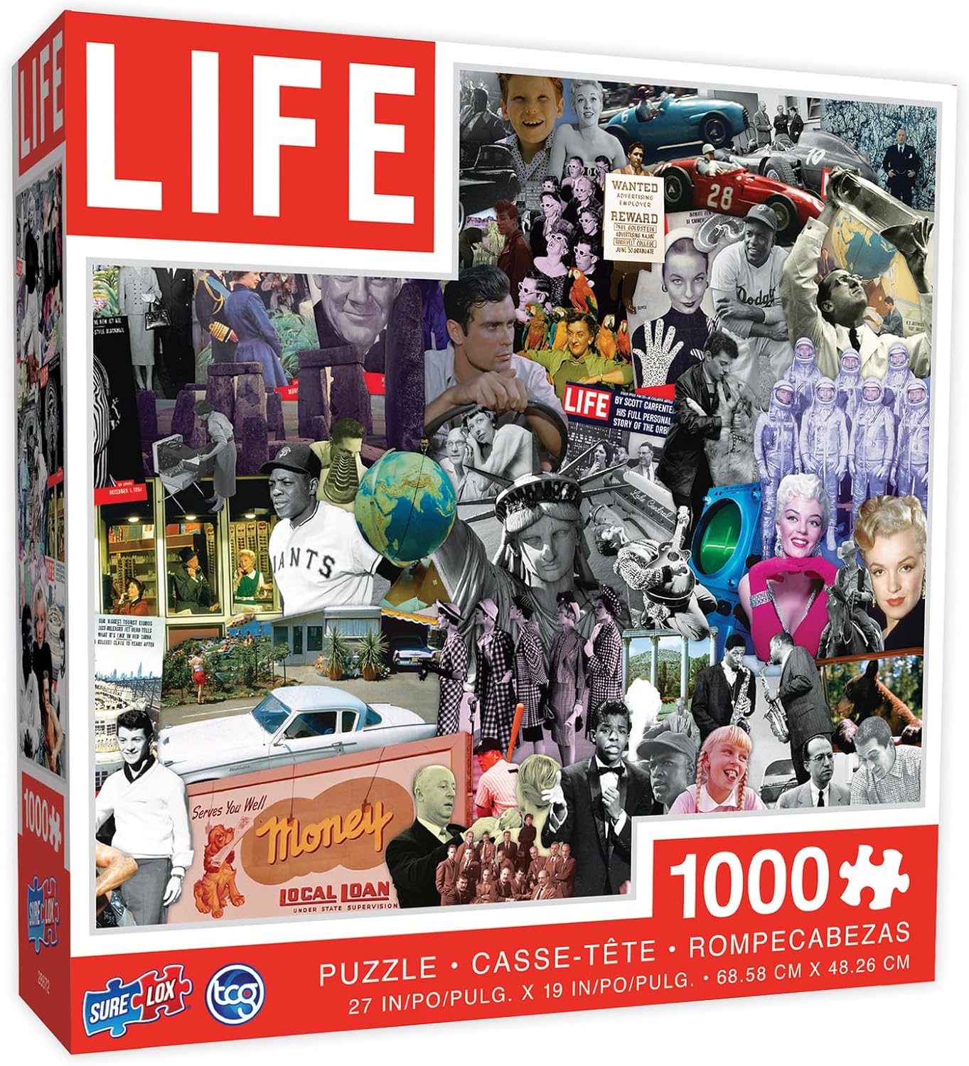 Life Brand – Rompecabezas de 1000 piezas – 1950. Gran regalo para mamá, papá, adolescentes, hombres y mujeres