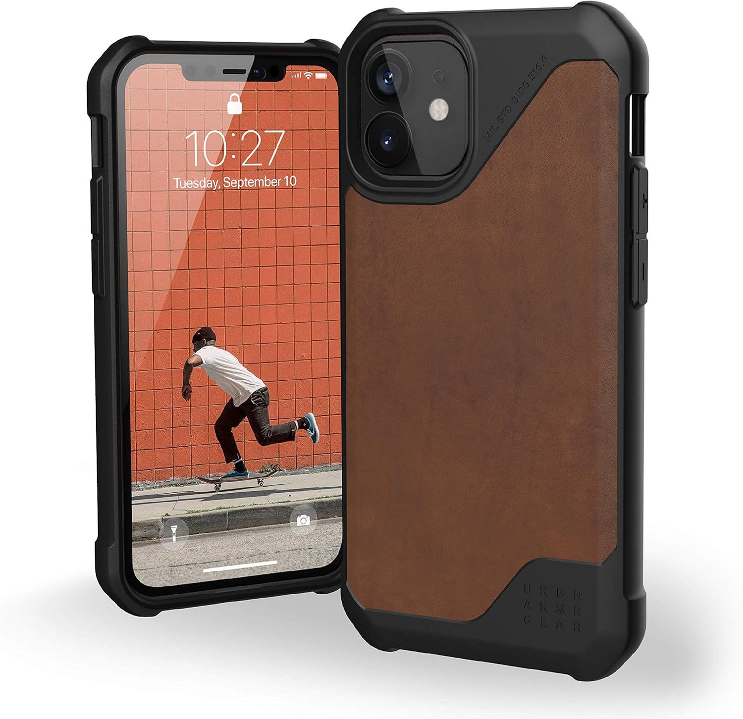 URBAN ARMOR GEAR UAG – Funda protectora para iPhone 12 Mini, pantalla de 5.4 pulgadas, ligera, resistente, a prueba de golpes, delgada y resistente