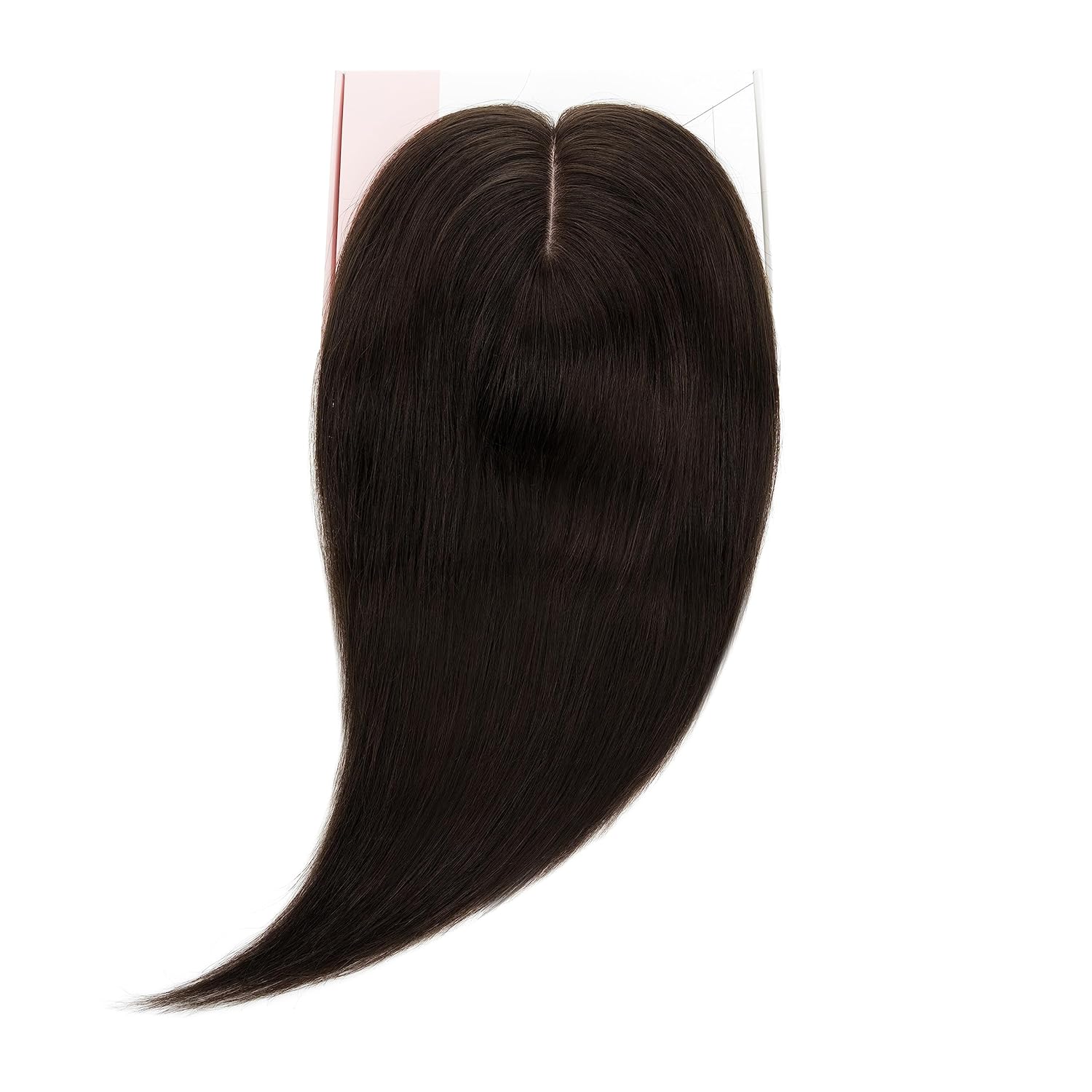 Rich Choices Toppers para el cabello para mujer, 100% cabello humano real, sin flequillo, 5.1 x 5.9 in, base de seda, clip en la parte superior de
