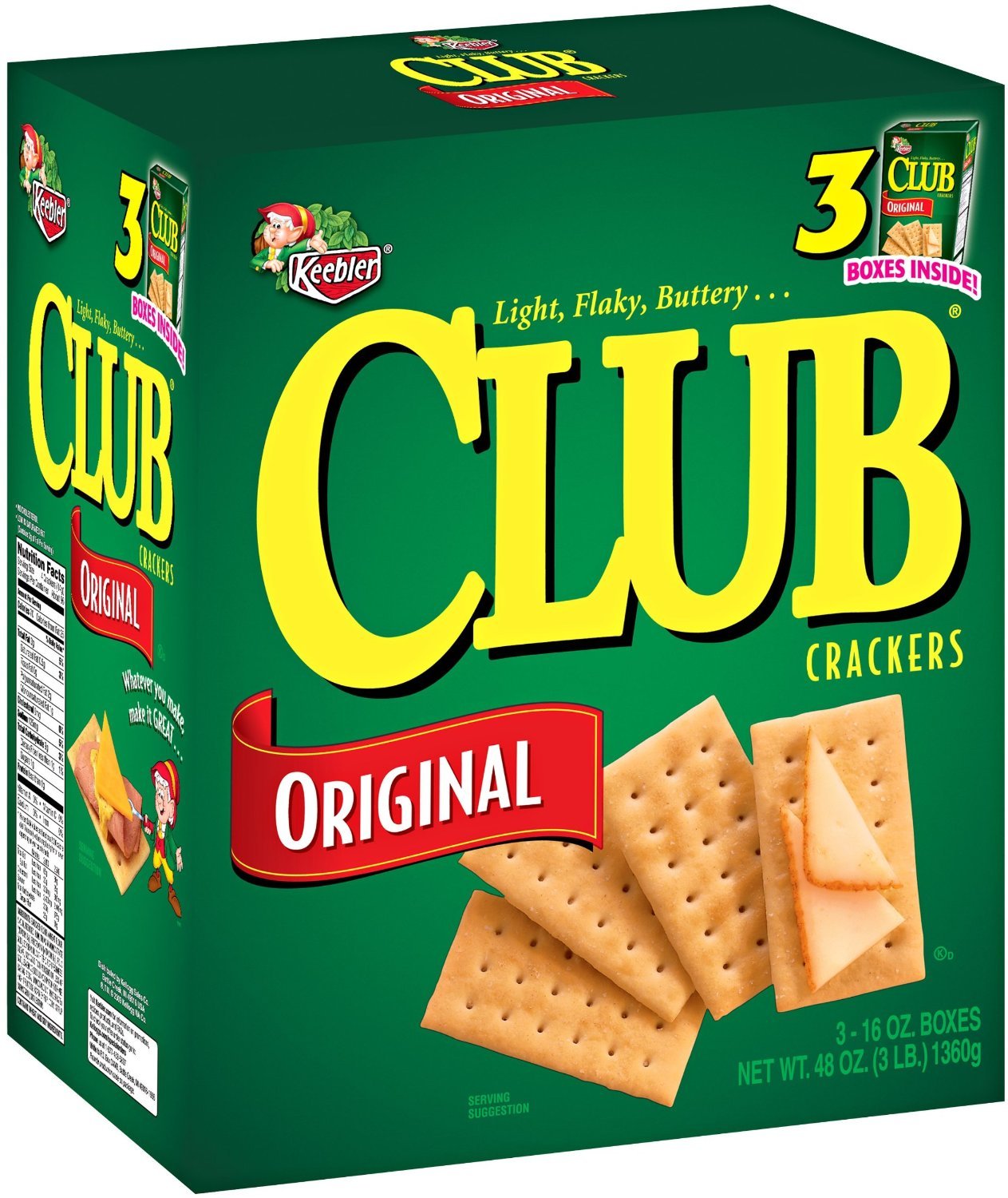 Club Crackers, Original, cajas de 16 onzas (paquete de 1)