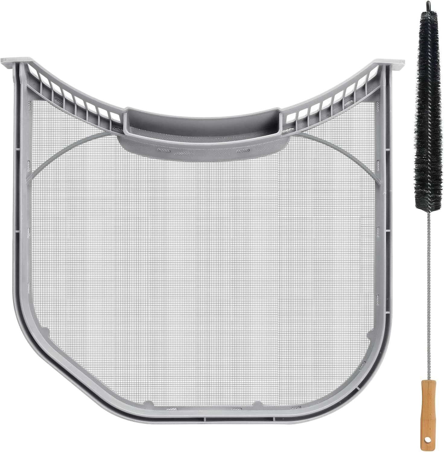 Beaquicy – Filtro de pelusa para secadora ADQ56656401 actualizado 2024, pantalla de acero inoxidable con cepillo limpiador de trampa de ventilación