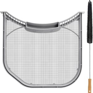 Beaquicy – Filtro de pelusa para secadora ADQ56656401 actualizado 2024, pantalla de acero inoxidable con cepillo limpiador de trampa de ventilación Beaquicy – Filtro de pelusa para secadora ADQ56656401 actualizado 2024, pantalla de acero inoxidable con cepillo limpiador de trampa de ventilación