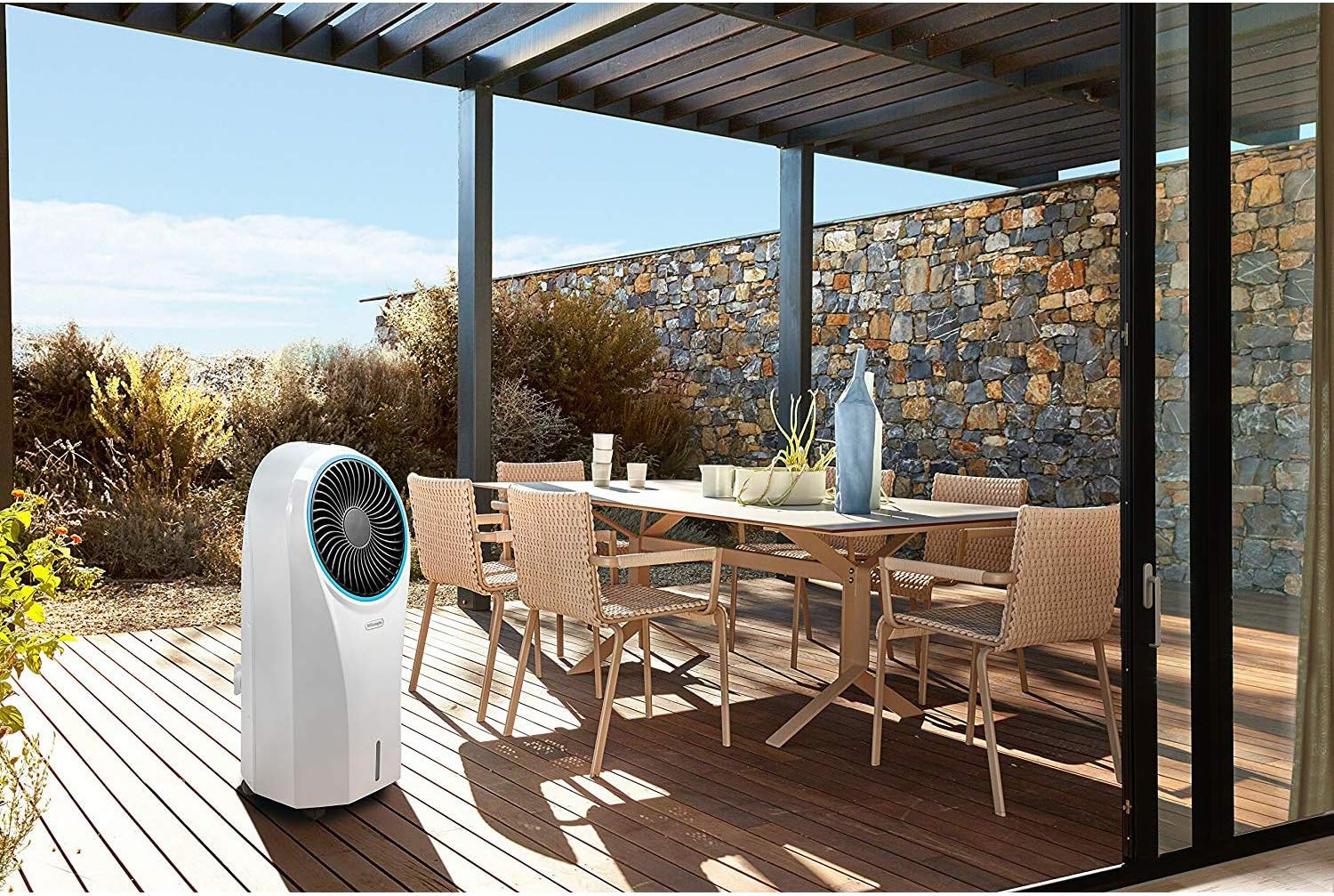 De’Longhi America America – Enfriador evaporativo portátil, color blanco