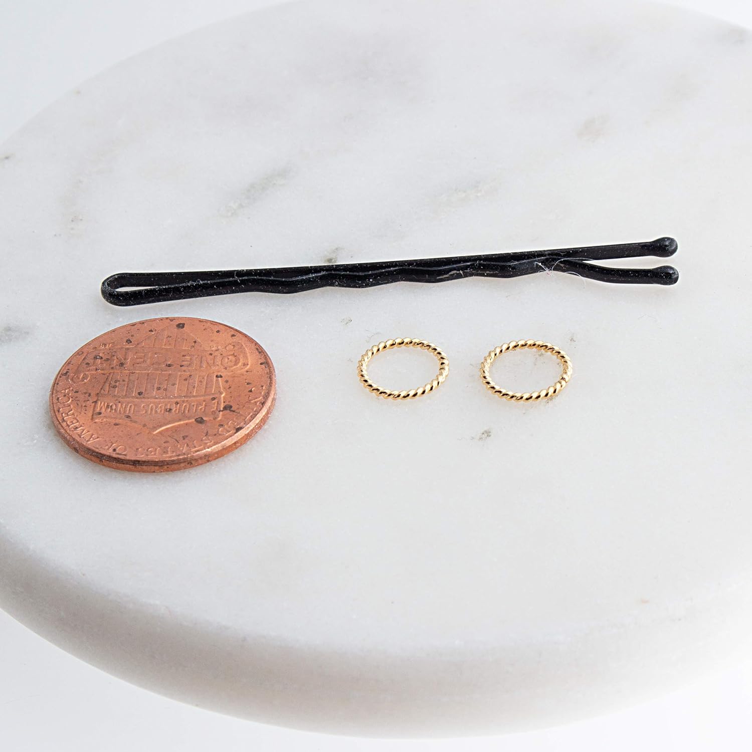 6mm 20 GA Extra Small Hoop Piercing Twisted Gold Filled 20 GA Septum Huggie Cartilage Nose Tragus Earrings (6mm  20 GA, 14K Yellow Gold Filled