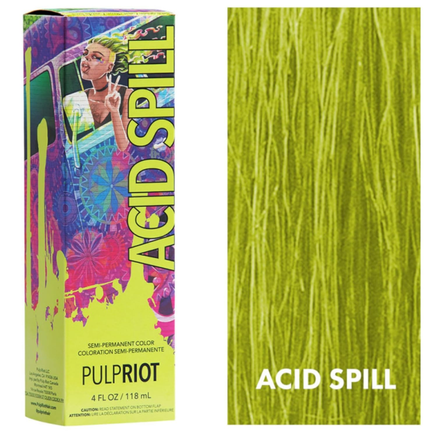 Pulp Riot – Color semipermanente de derrames ácidos, 4 onzas líquidas