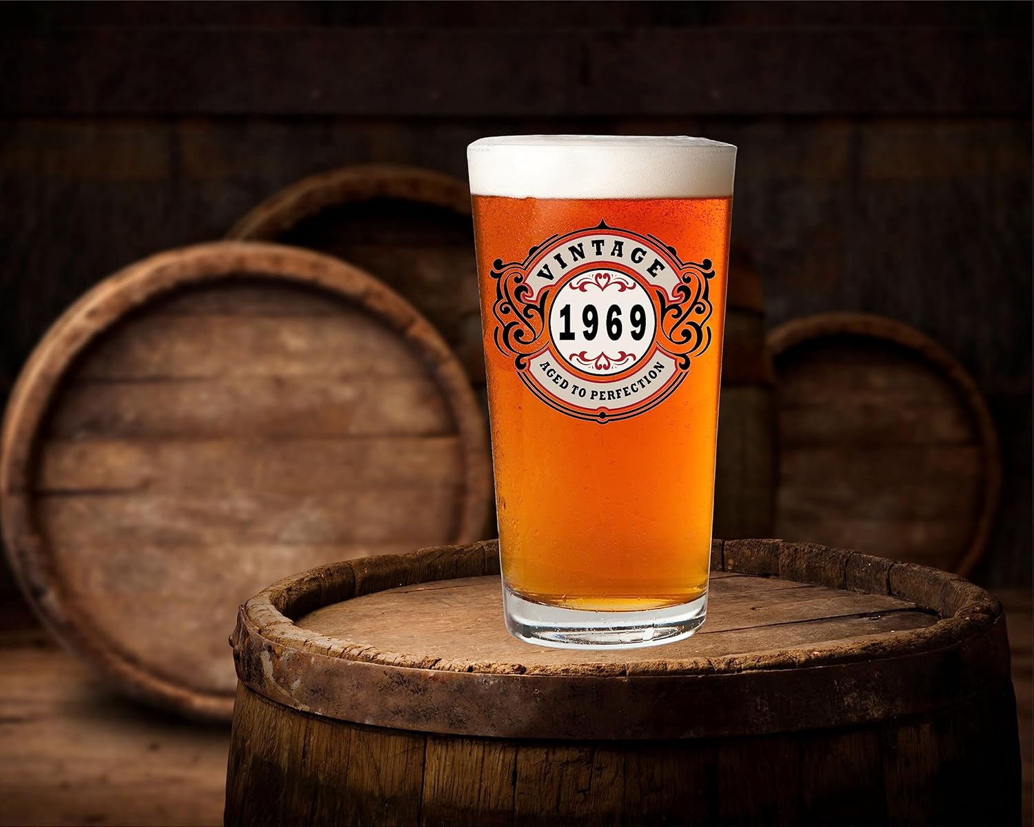 Regalos de cumpleaños número 54 para hombres  Vasos de cerveza vintage vintage de 16 onzas para hombres y mujeres  Envejecido a la perfección