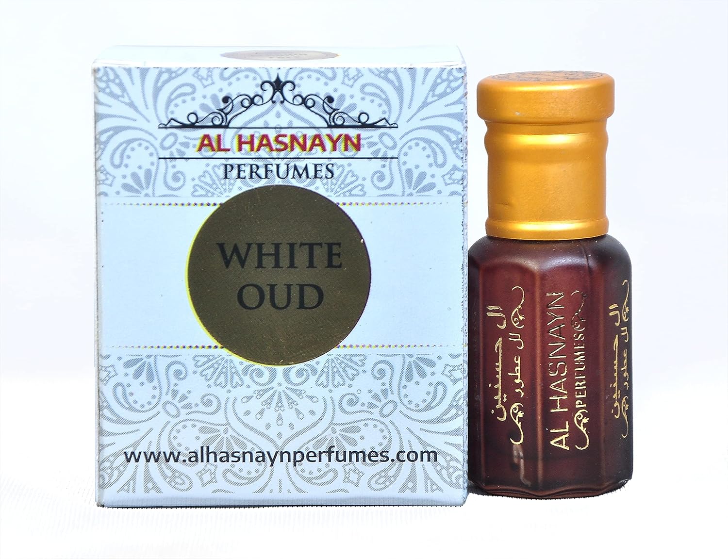 AL HASNAYN ENTERPRISES WHITE OUD – Perfume esencial de colonia para hombre, Roll-On Attar (edición limitada), 0.2 fl oz (0.2 fl oz) sin alcohol,