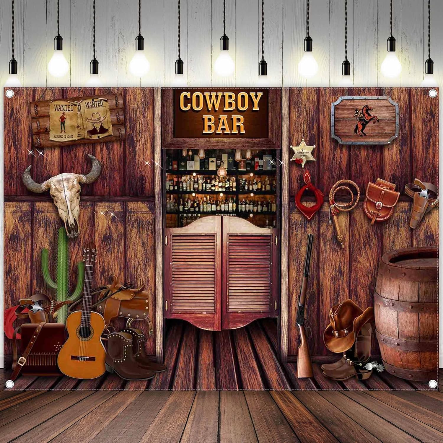 Fondo de madera rústica de 7 x 5 pies, diseño de vaquero occidental, fondo de fotografía de granero, decoración de fiesta de cumpleaños para niños,