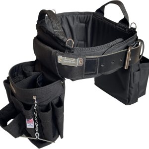 BOULDER BAG Ultimate Electrician’s MAX Combo con cómodo cinturón de herramientas de soporte de espalda, hebilla de cinturón de cuero, cinturón de BOULDER BAG Ultimate Electrician’s MAX Combo con cómodo cinturón de herramientas de soporte de espalda, hebilla de cinturón de cuero, cinturón de