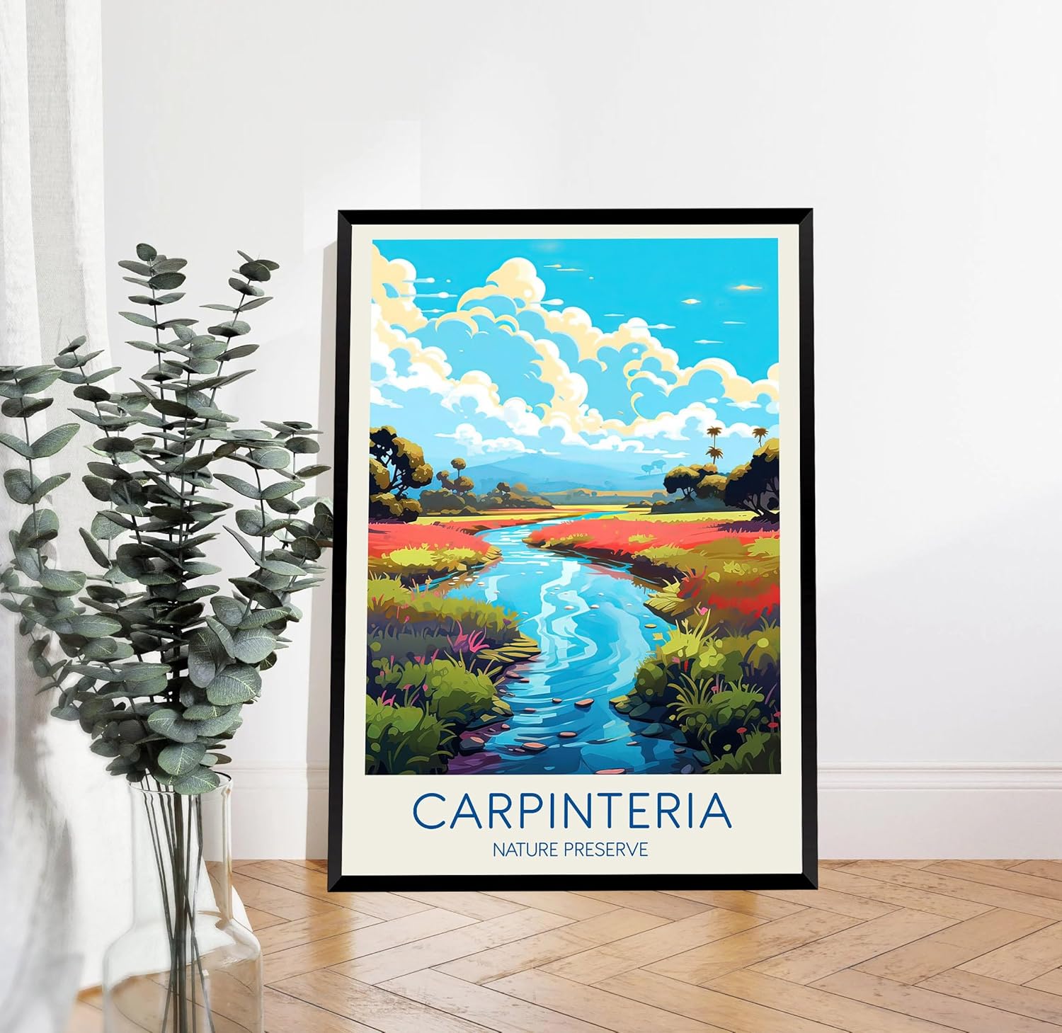 Carpinteria Travel Poster, Nature Presever Poster, California Poster, Carpinteria Print, Carpinteria Poster, Cartel de viaje