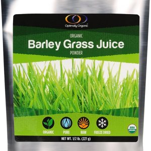 Optimally Organic Jugo de hierba de cebada en polvo, liofilizado, 12 libra, más de 130 porciones, cultivado en EE. UU., Supergreens crudos y Optimally Organic Jugo de hierba de cebada en polvo, liofilizado, 12 libra, más de 130 porciones, cultivado en EE. UU., Supergreens crudos y