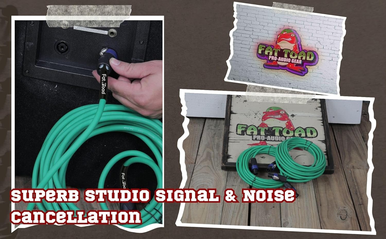 Cables Speakon a Speakon (paquete de 2) Cable PA de audio profesional DJ Pro de 25 pies con conector de bloqueo giratorio  Cable de 12 AWG para