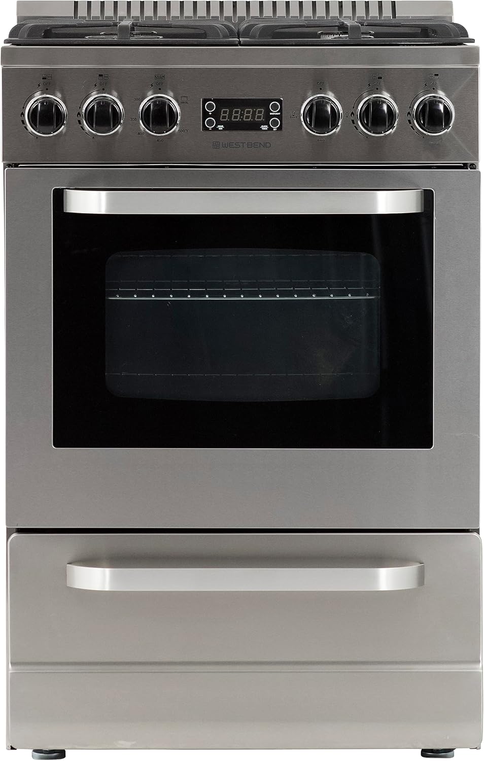 West Bend WB240GRPSS – Horno de gas, 24 pulgadas, metálico
