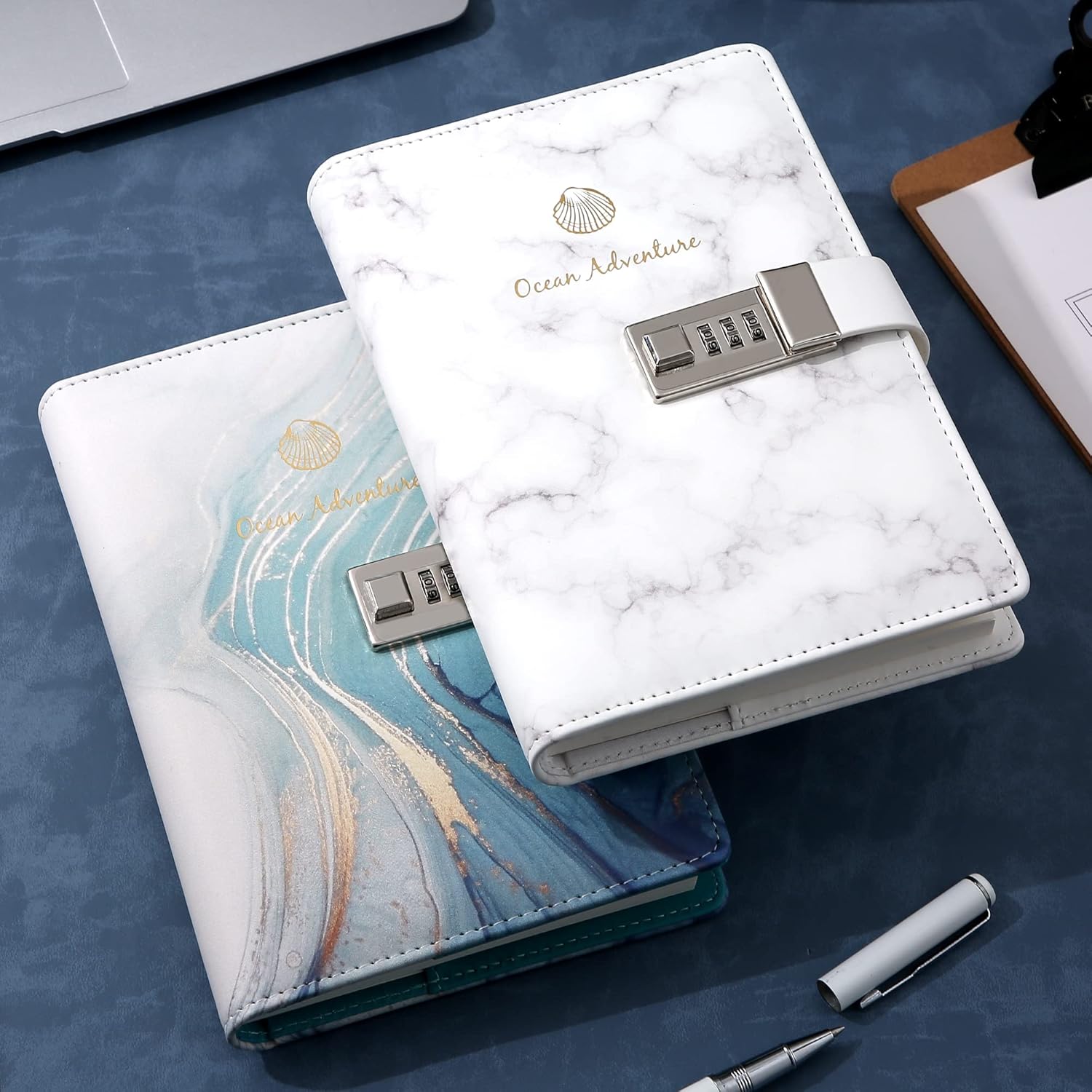 Diario con candado para mujer, diario con cerradura personal recargable, diario con bloqueo de cuero, cuaderno de escritura B6 para niñas, diario