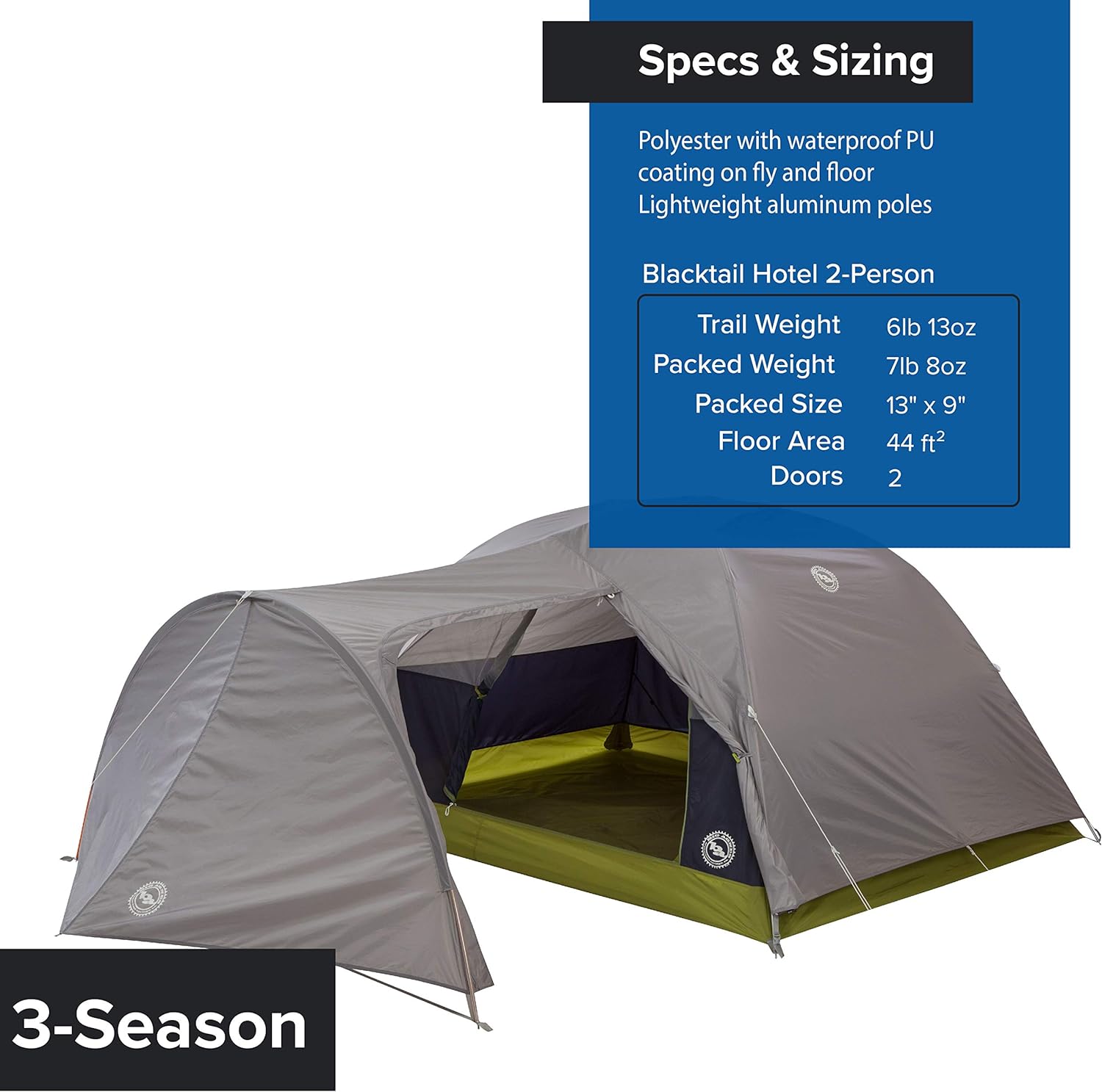 Big Agnes Blacktail Hotel Bikepacking Tiendas de campaña