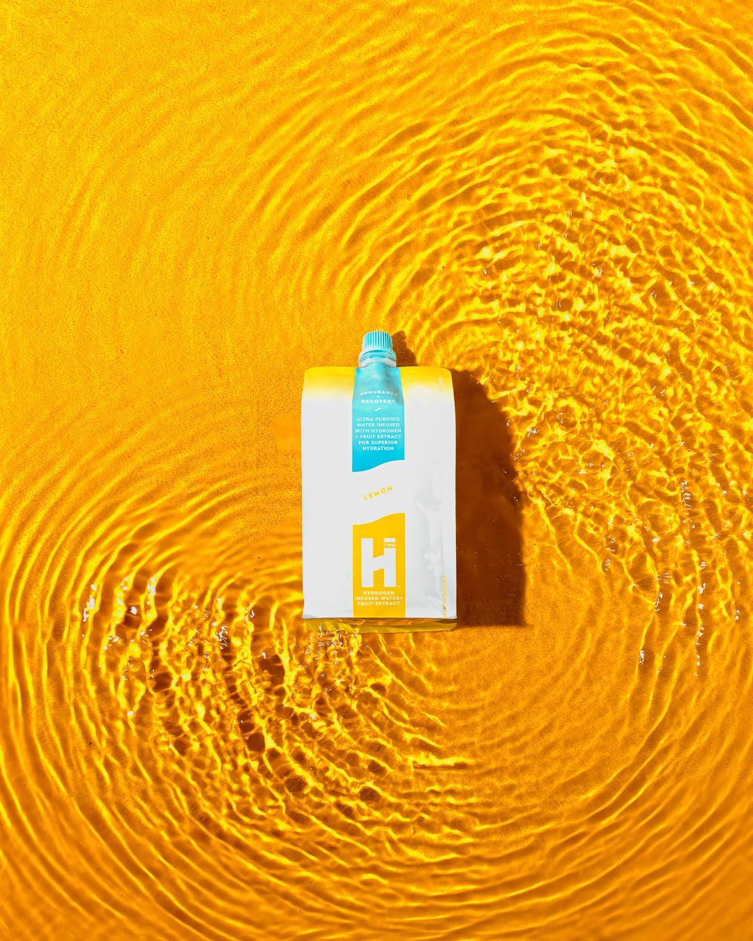 Agua potable con infusión de hidrógeno de limón HTWO de 16.9 onzas, agua potable con infusión de hidrógeno puro para recuperación natural antes o
