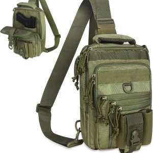 DegeTMVe Funda de pistola doble para el pecho, bolsa de transporte oculta, bandolera, pistola táctica, mochila convertible para disparos, caza DegeTMVe Funda de pistola doble para el pecho, bolsa de transporte oculta, bandolera, pistola táctica, mochila convertible para disparos, caza