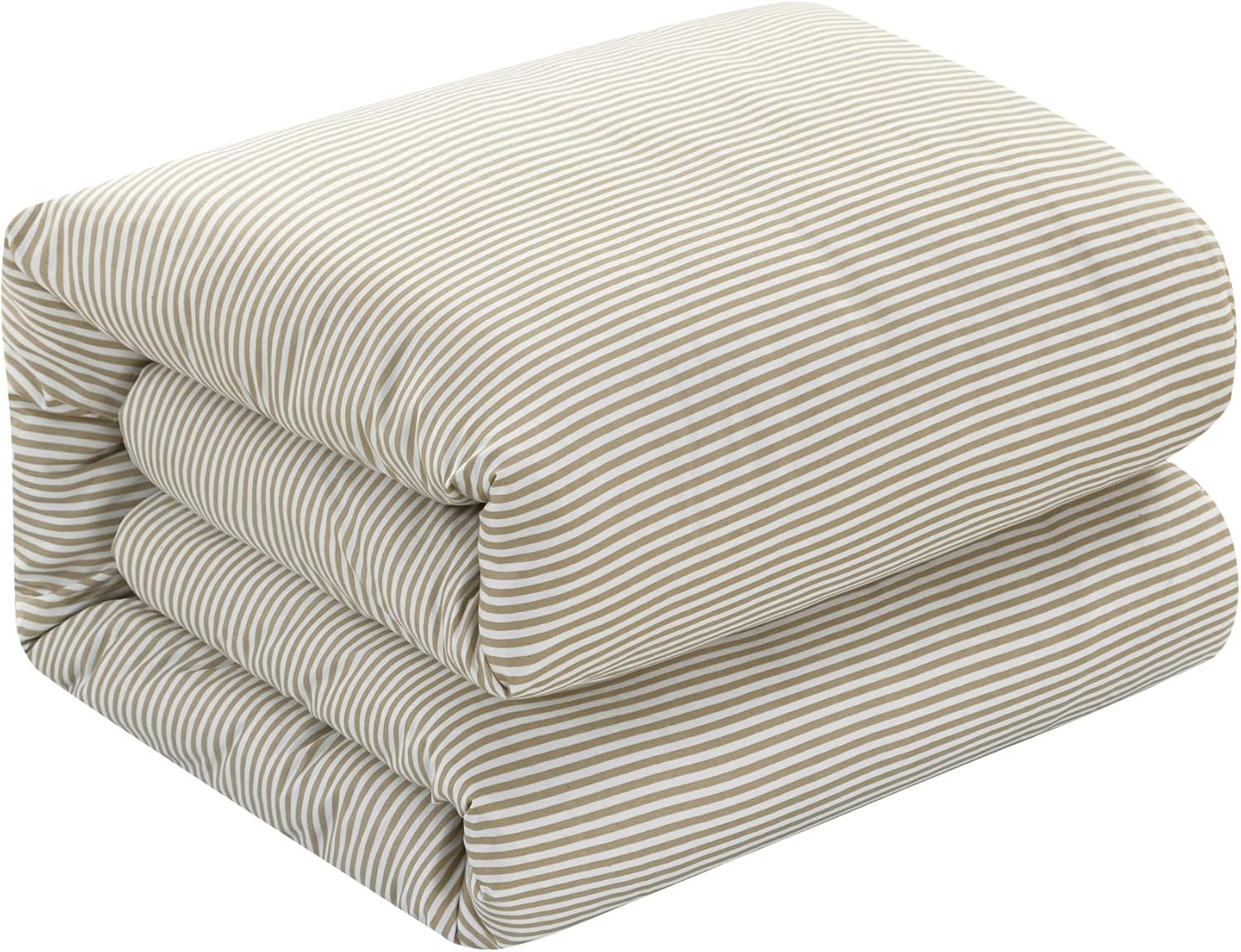 Chic Home Morgan – Juego de funda de edredón de 5 piezas, diseño contemporáneo de rayas de dos tonos, ropa de cama en una bolsa, sábanas de almohada