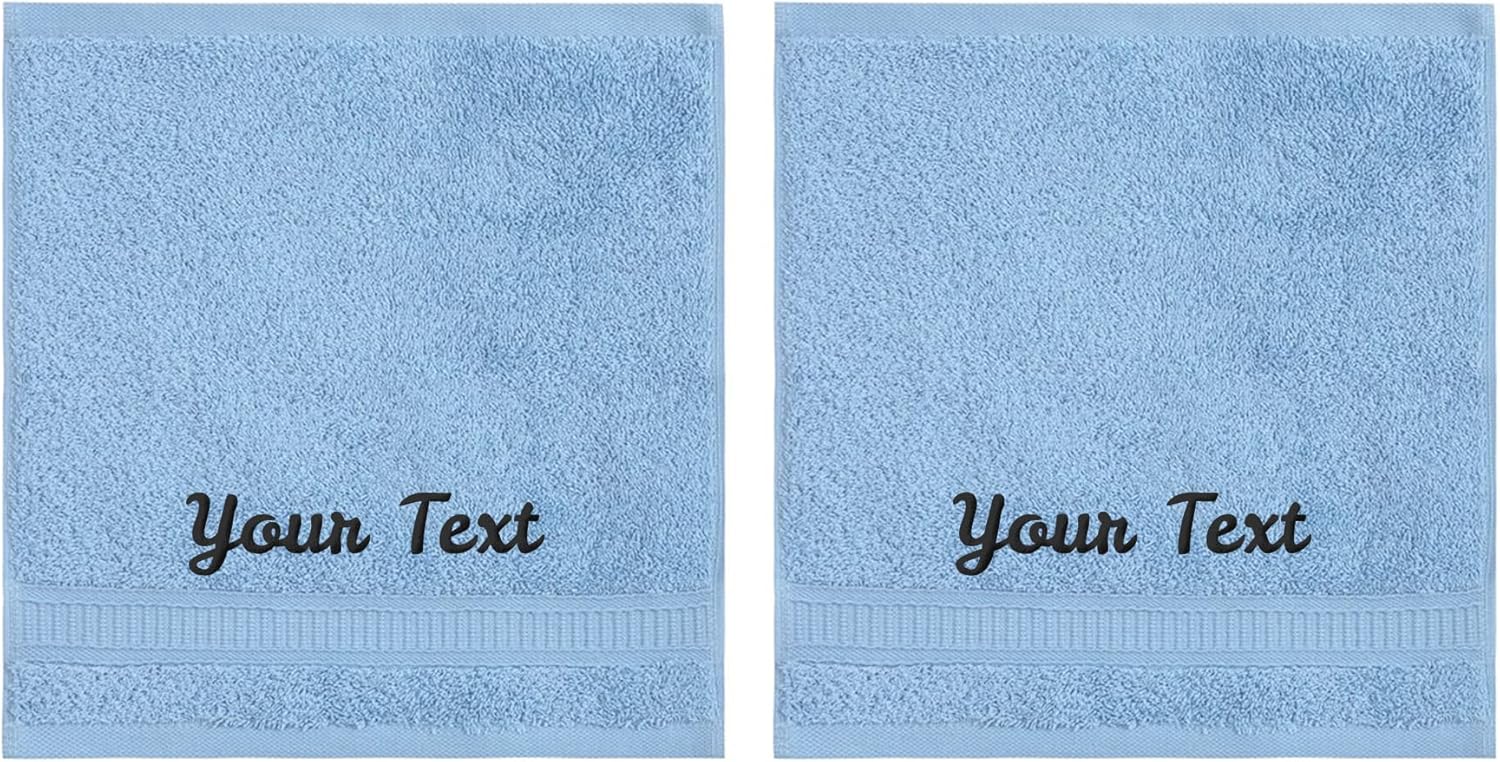 Toallas personalizadas, lujosas toallas de algodón turco genuino con monograma para baño, cocina, hotel, spa, gimnasio y dormitorio universitario,