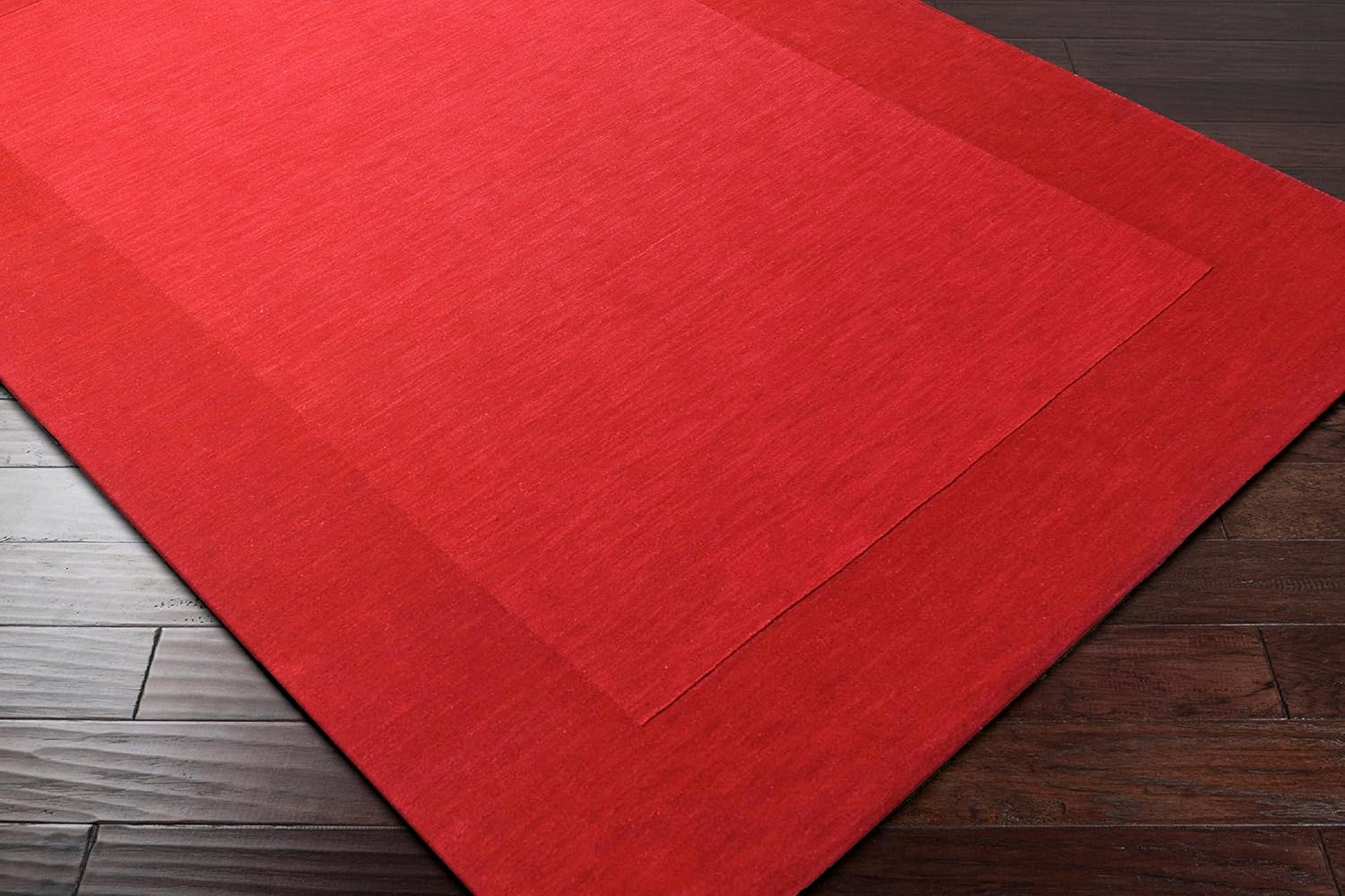 Mark&Day Alfombras de lana, 8×8, alfombra cuadrada de color rojo oscuro, alfombra roja para sala de estar, dormitorio o cocina (8 pies, cuadrada)