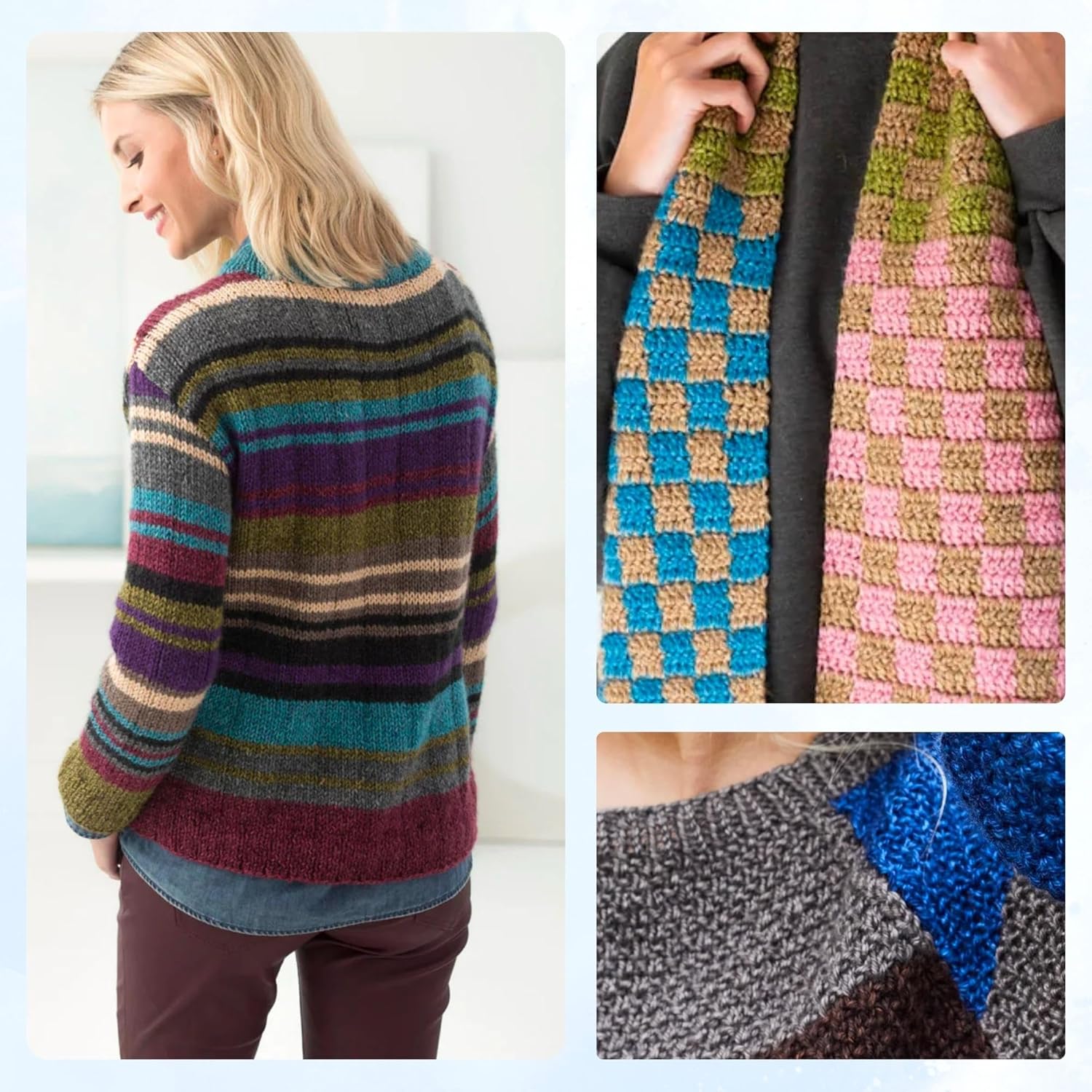 Lion Brand Heartland – Ovillo de hilo para tejer de ganchillo 100% acrílico 100% acrílico con 1 bolsa Artsiga para manualidades