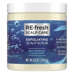 RE-fresh Cuidado del cuero cabelludo, exfoliante para el cuero cabelludo, mineral marino + limpieza (8.8 onzas) RE-fresh Cuidado del cuero cabelludo, exfoliante para el cuero cabelludo, mineral marino + limpieza (8.8 onzas)