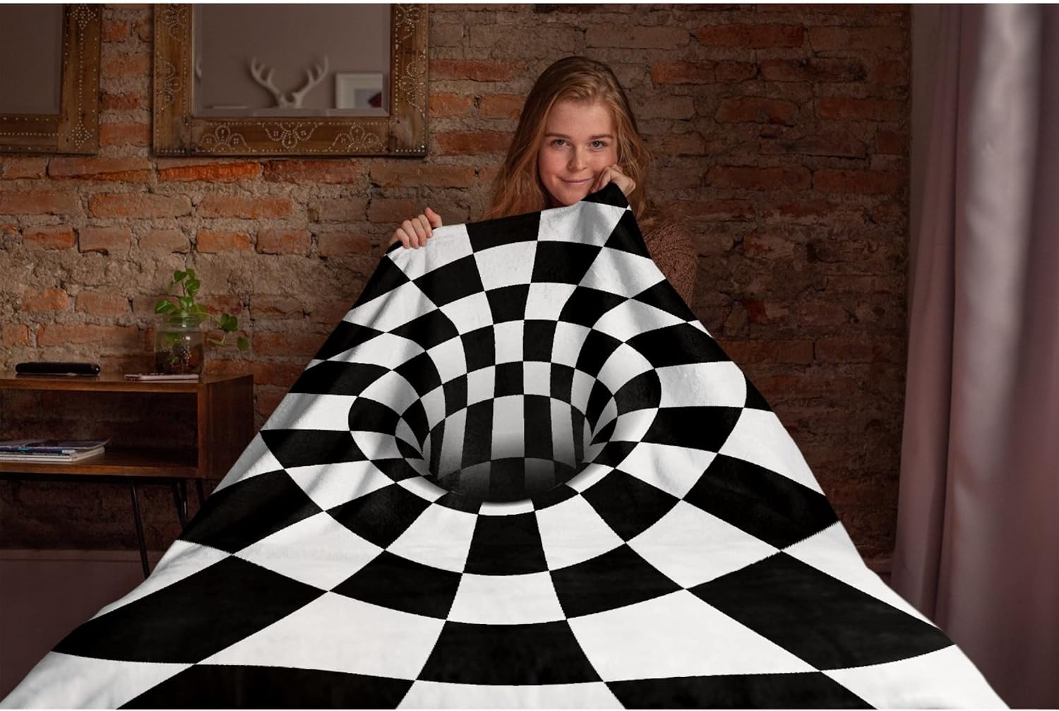 Manta con impresión 3D para sofá, cama, oficina, todas las estaciones, para regalo, suave y ligera, manta de franela de felpa de microfibra y